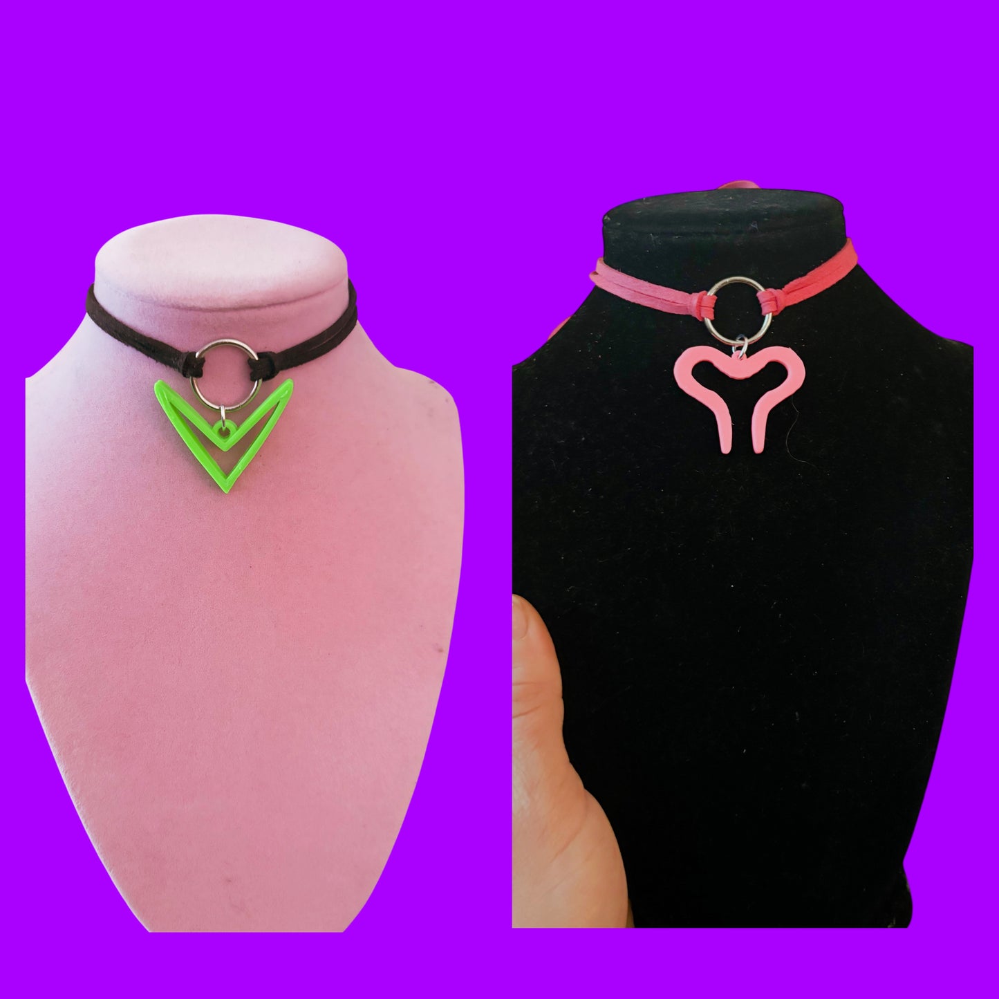 Mr Wobble/Dark Wobble inspired tie back chokers