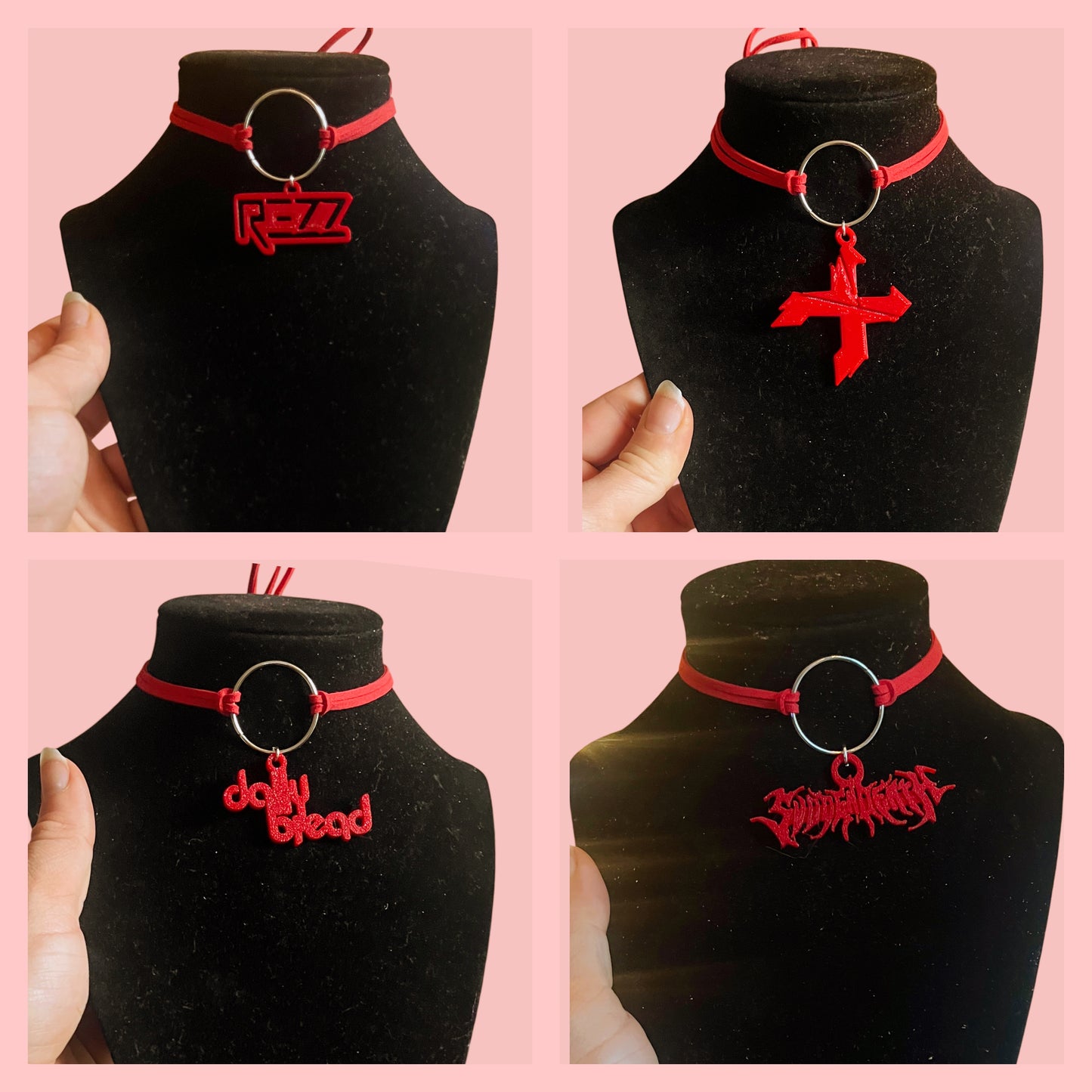 Customizable artist inspired tie back chokers!