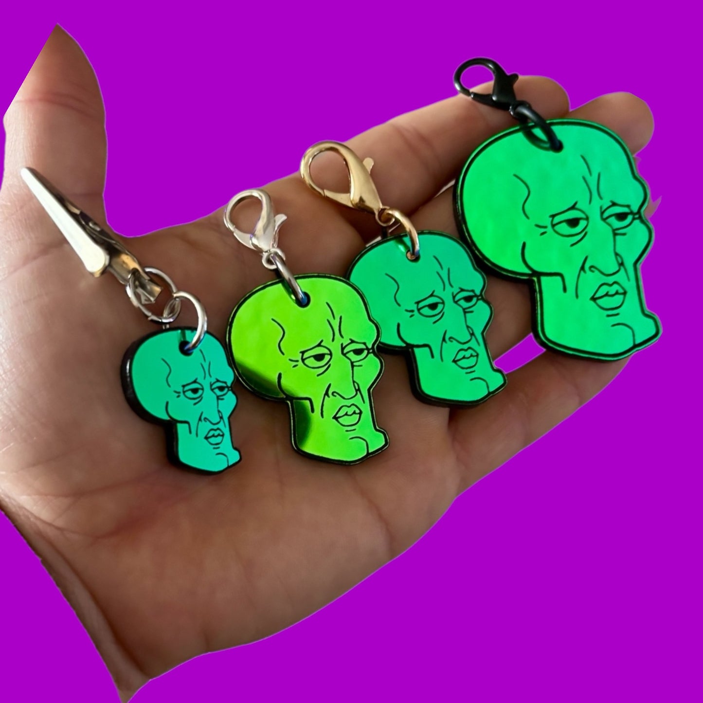 HANDSOME hat clips/clip on charms