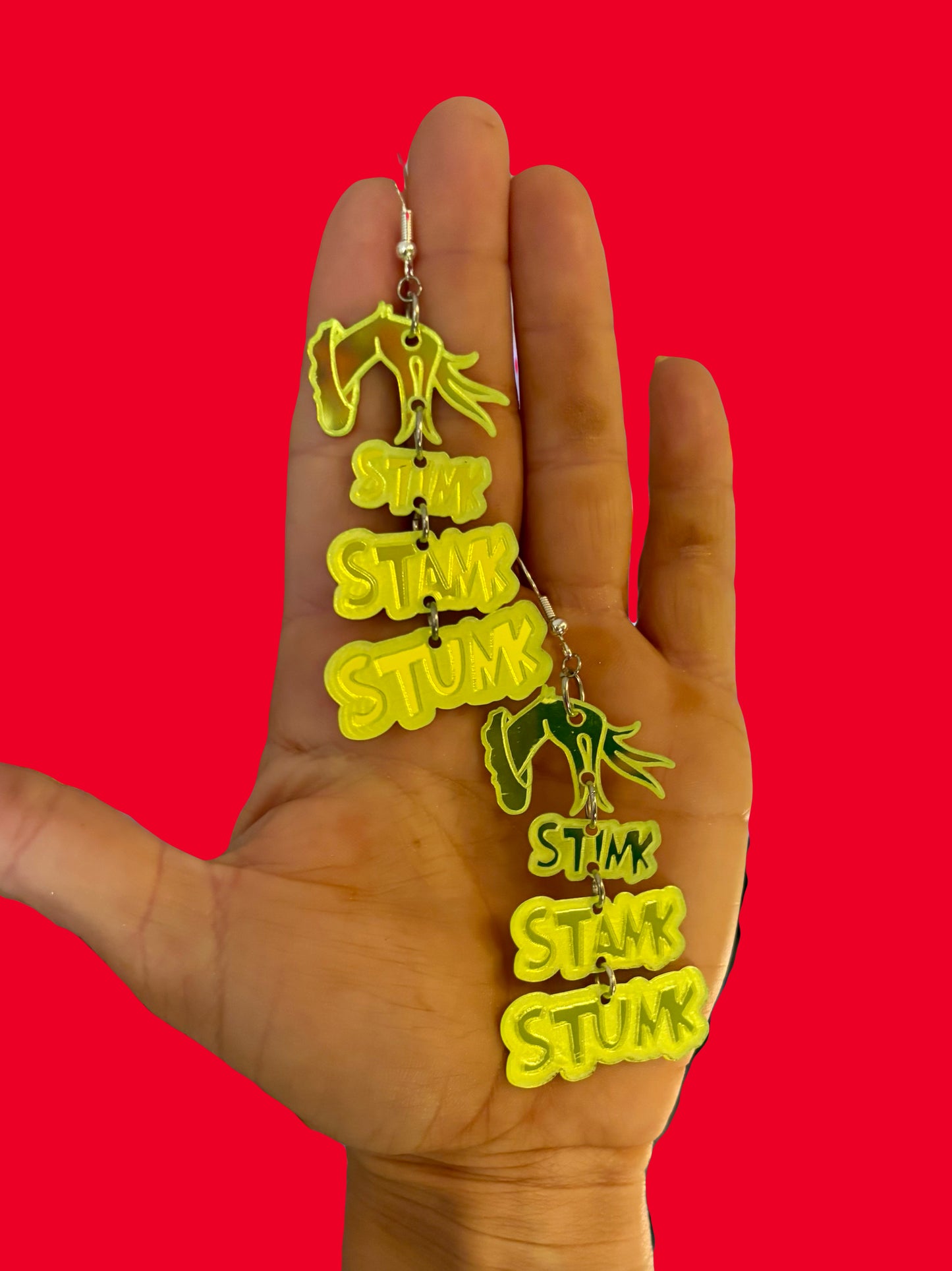 STINK STANK STUNK XMAS earrings