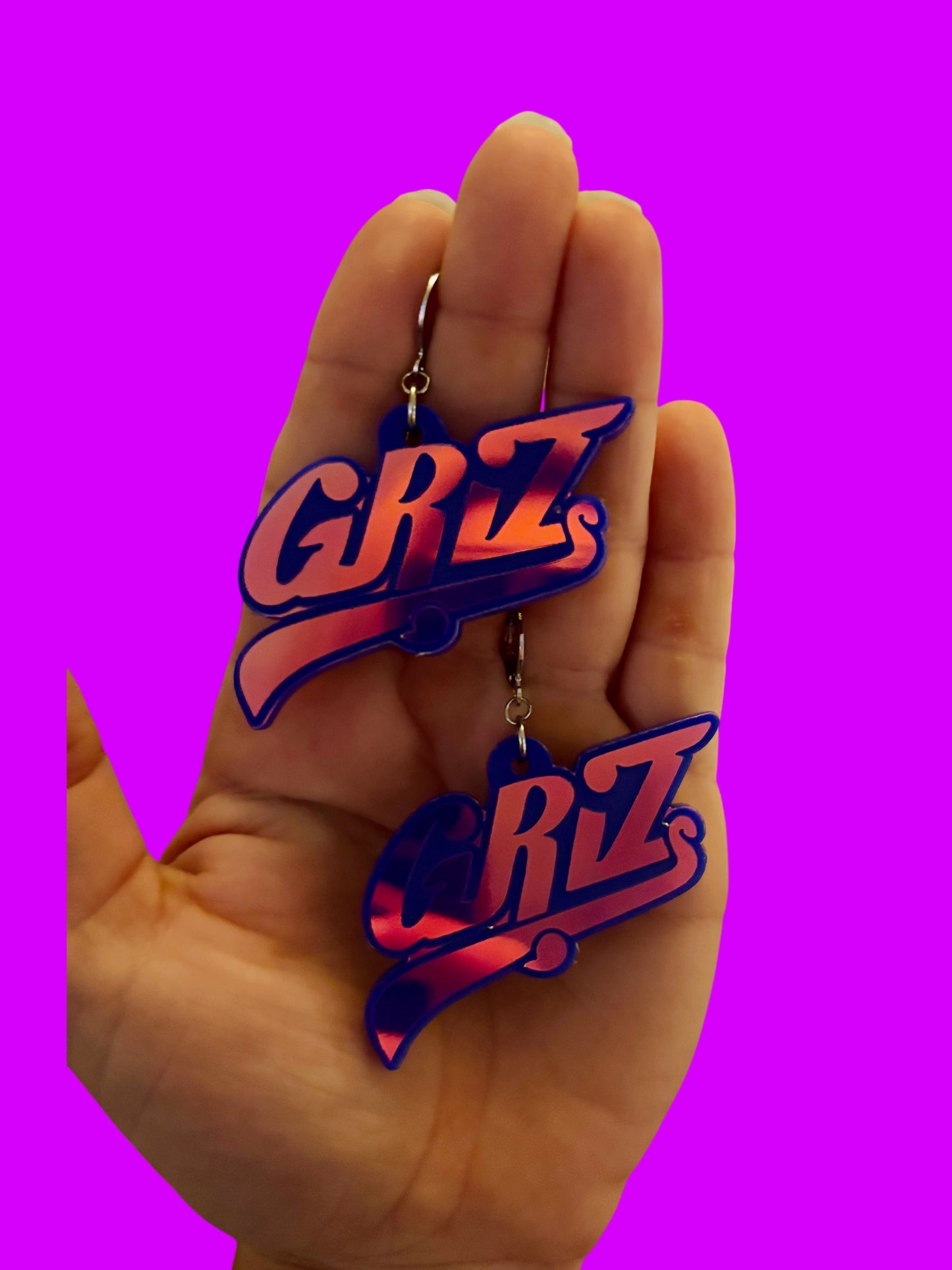 Griz inspired customizable acrylic earrings