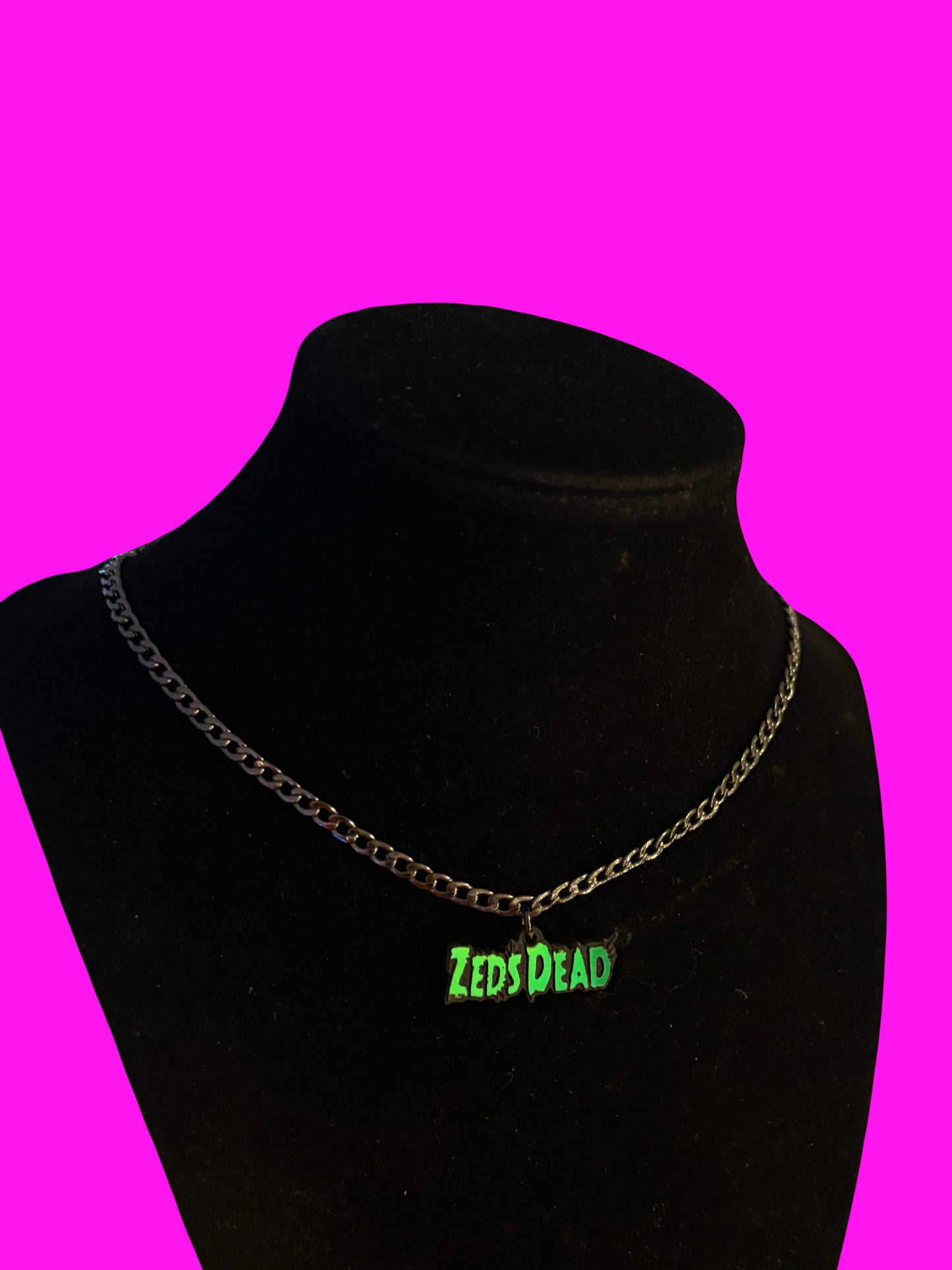 Zeds Dead stainless steel word necklace