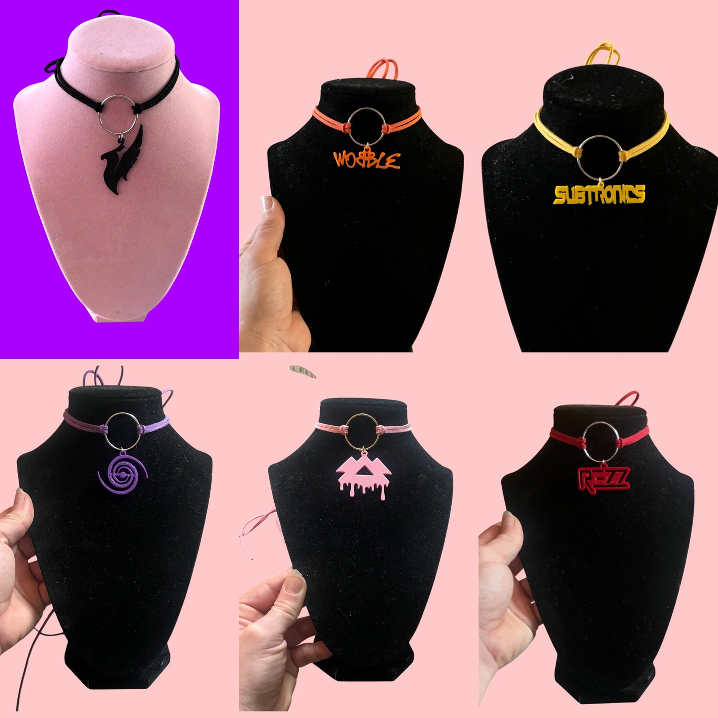 Customizable artist inspired tie back chokers!