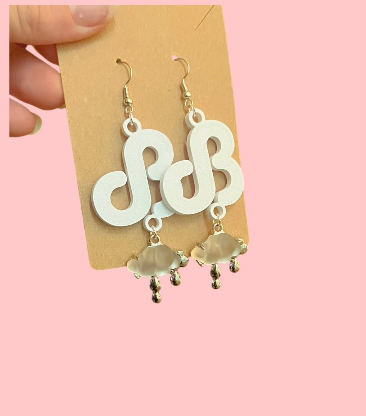 Daily bread inspired charm earrings! Clouds and breads!
