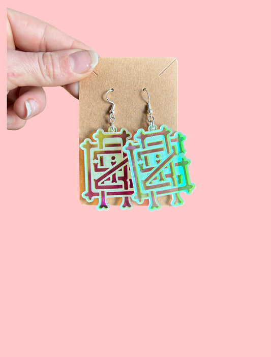 Griz insp customizable acrylic earrings