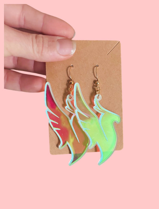 Phoenix customizable acrylic earrings