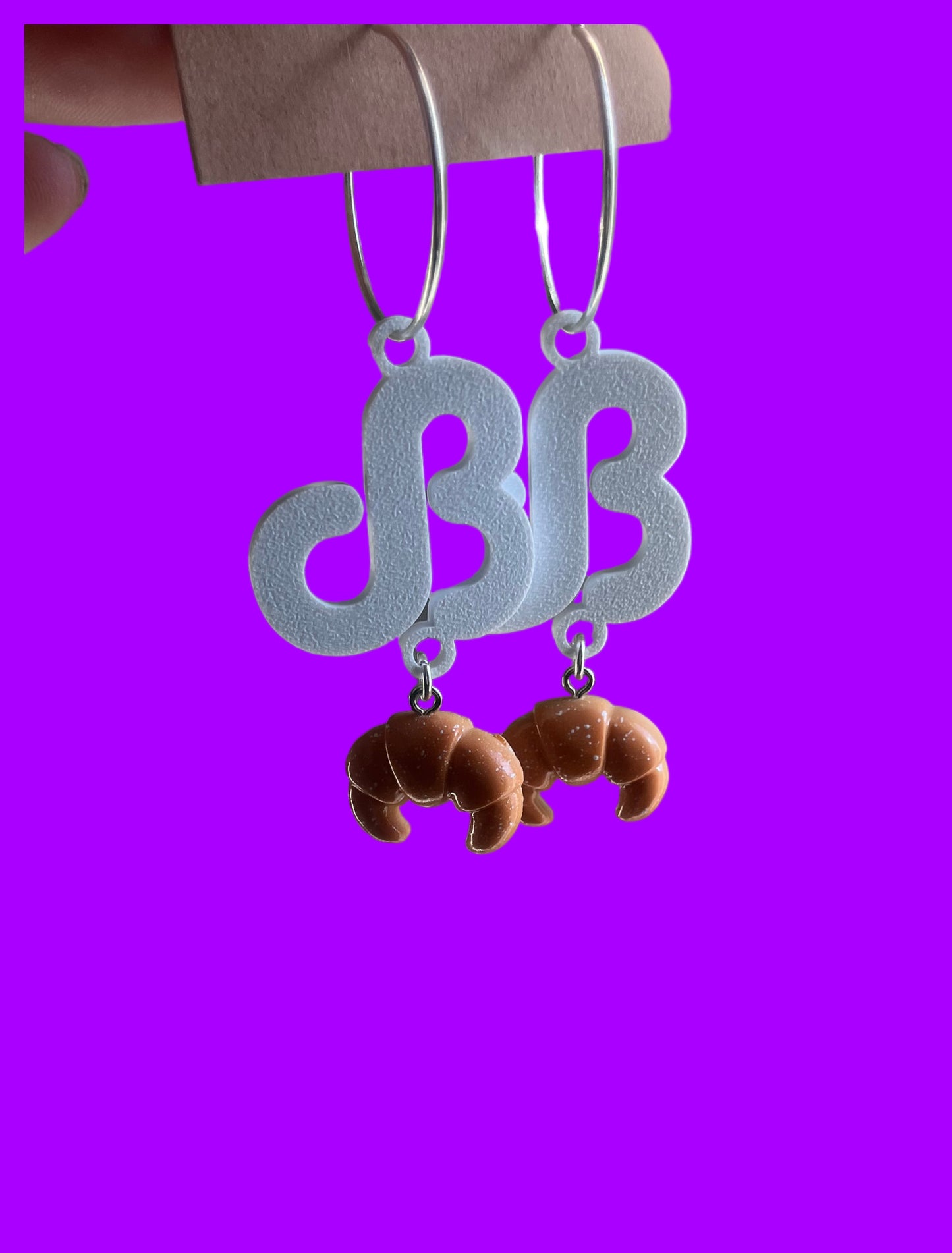 Daily bread inspired charm earrings! Clouds and breads!