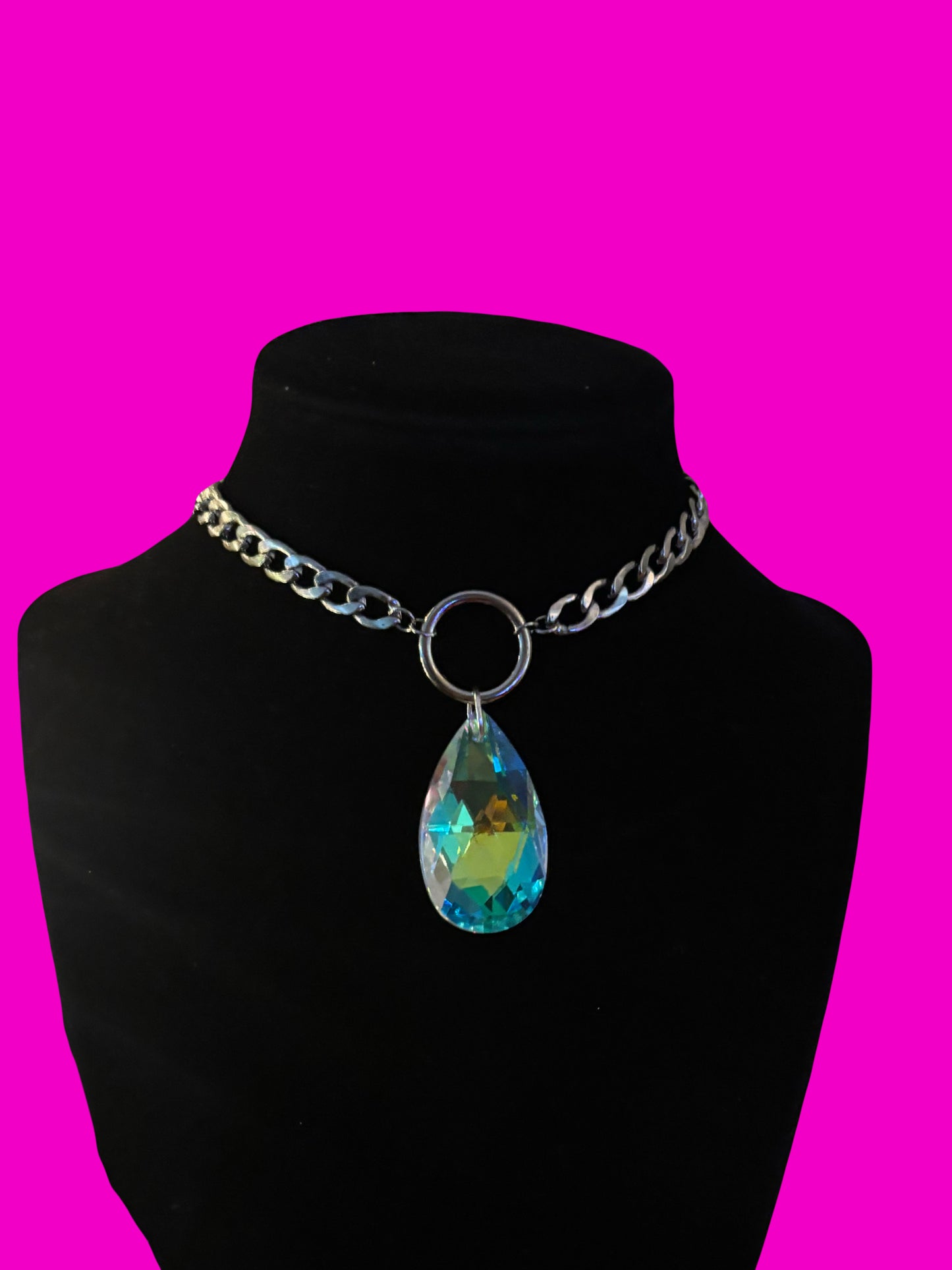 Stainless steel sun catcher choker