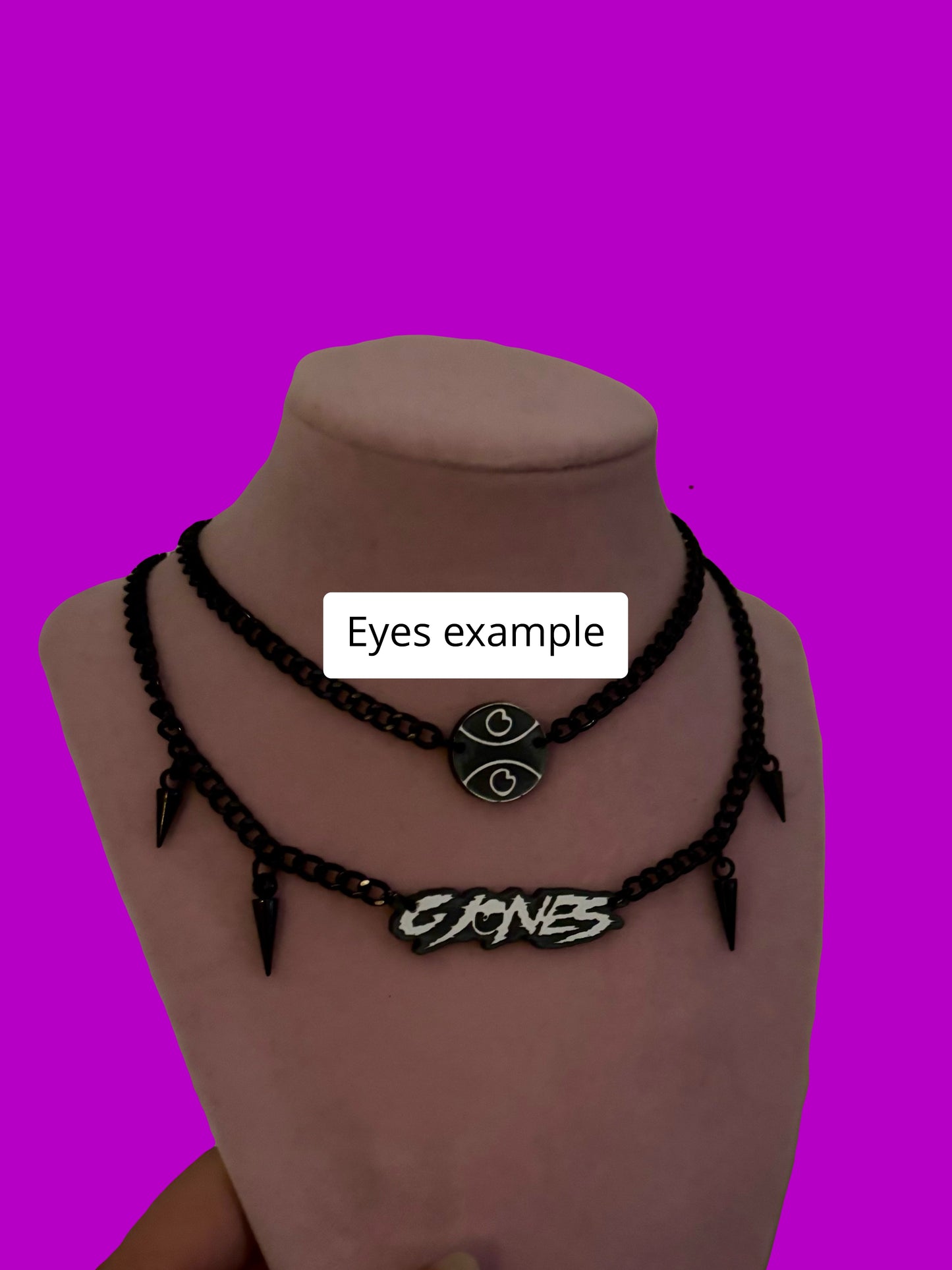 G Jones inspired necklace stacks