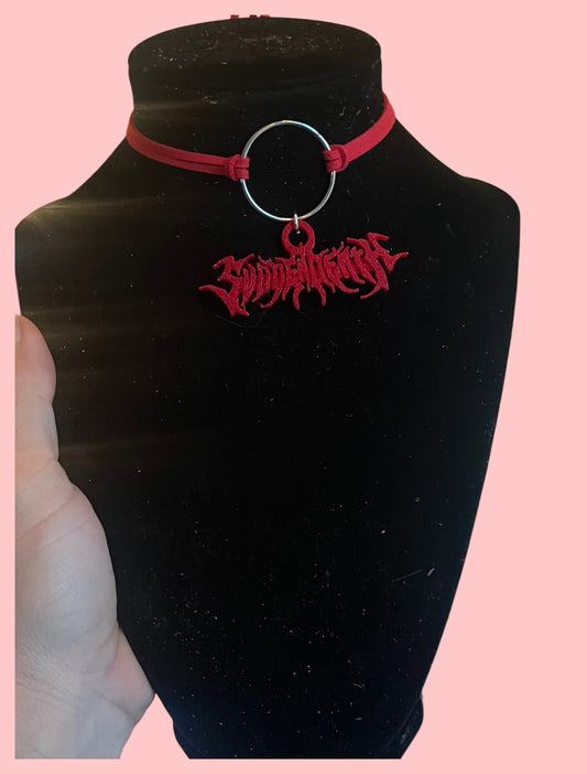 Svdden death inspired tie back choker