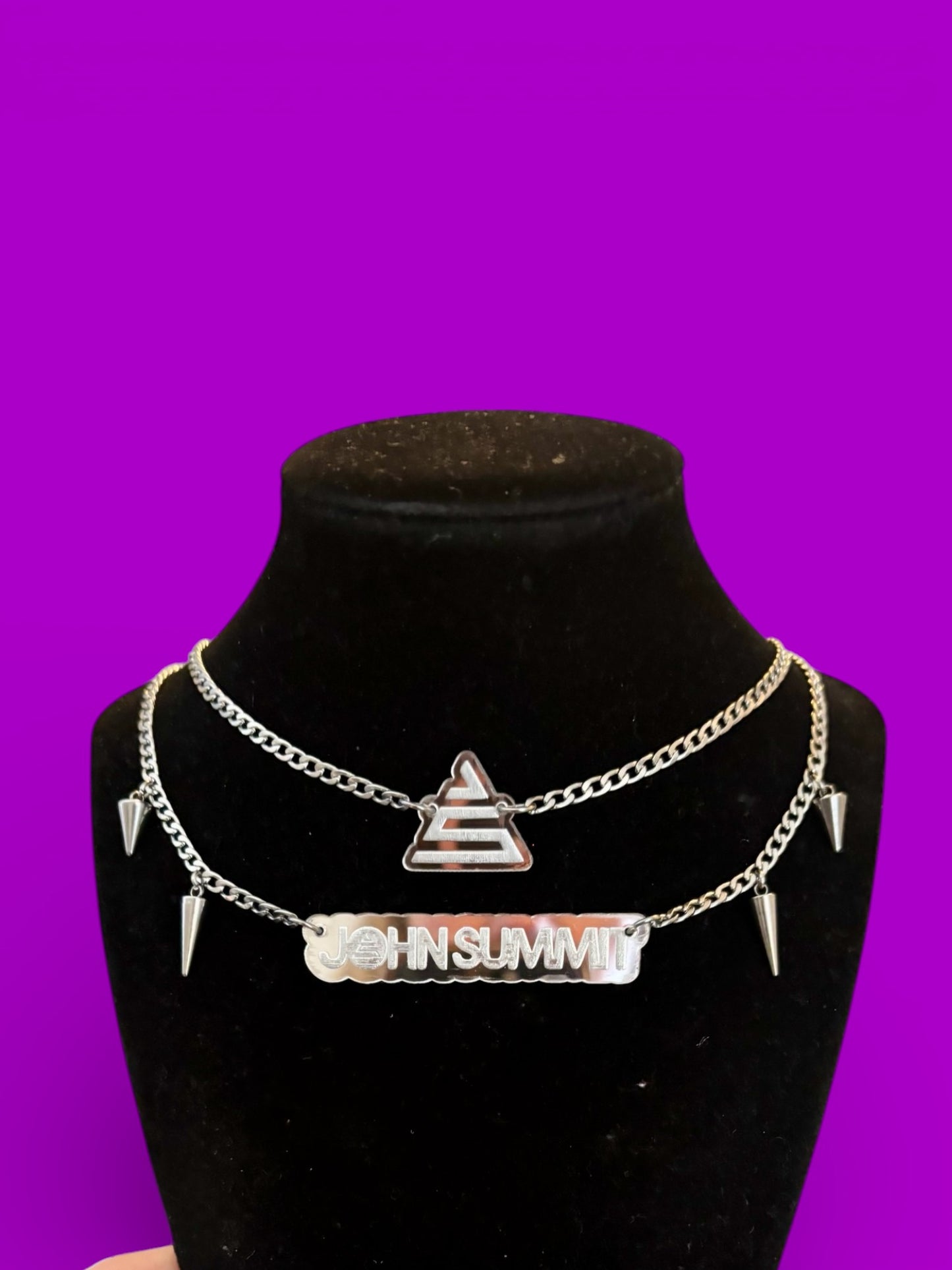 Custom stainless steel necklace stacks