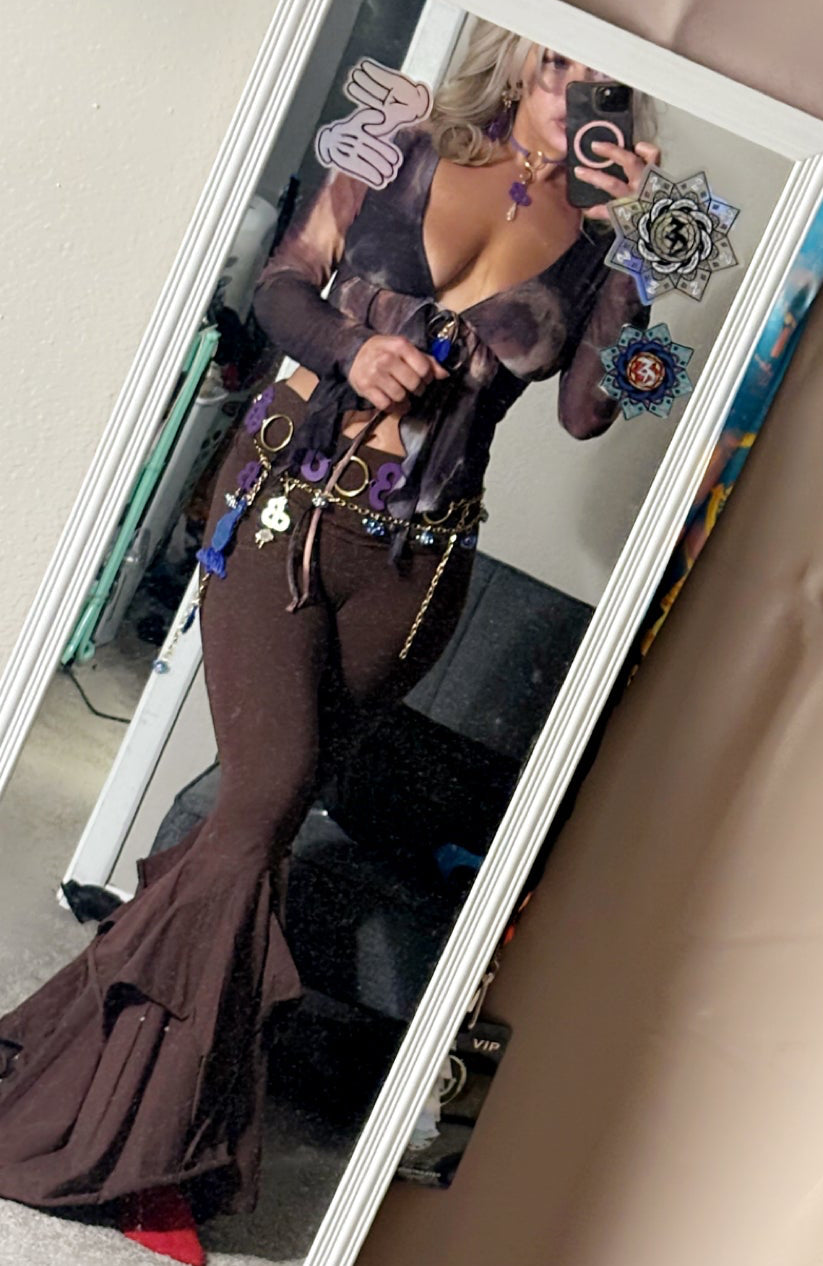 Customizable cloud charm chain belt