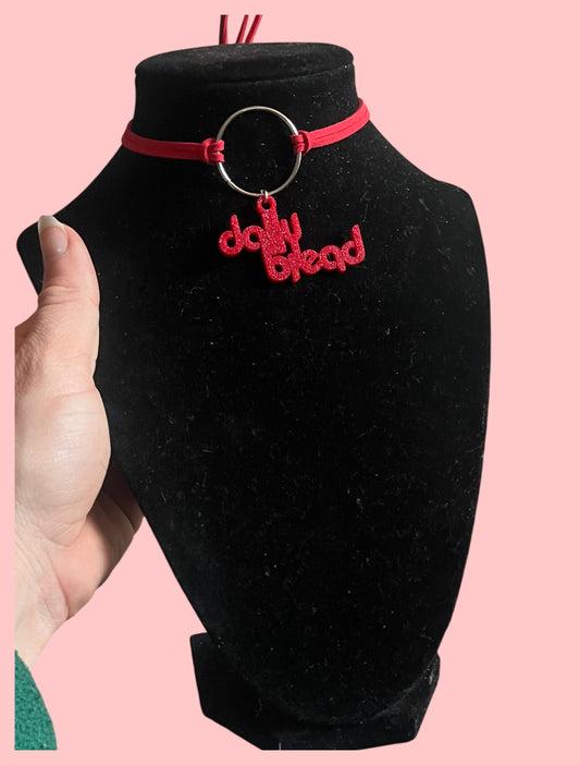 Daily bread inspired tie back choker