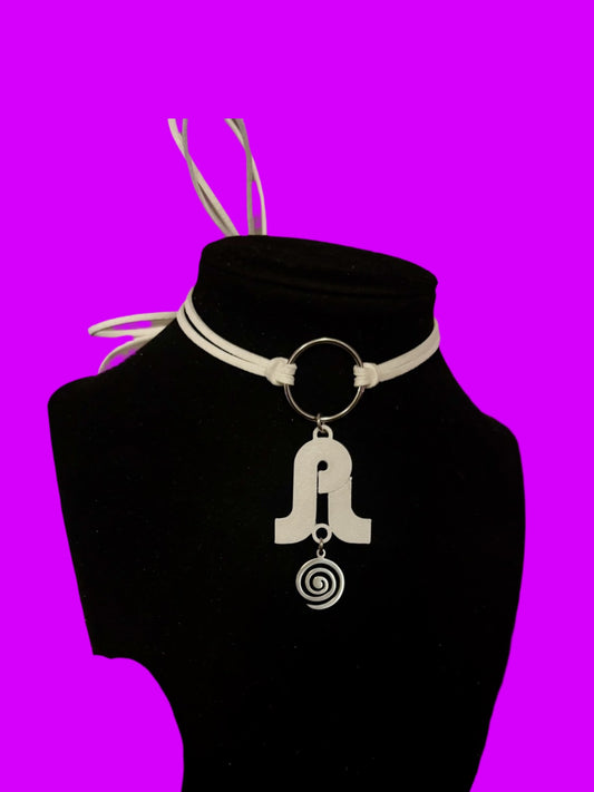 Pretty lights inspired swirl tie back chokers