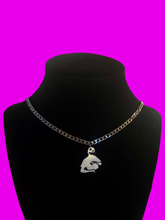 DB Rhett stainless steel and acrylic necklace