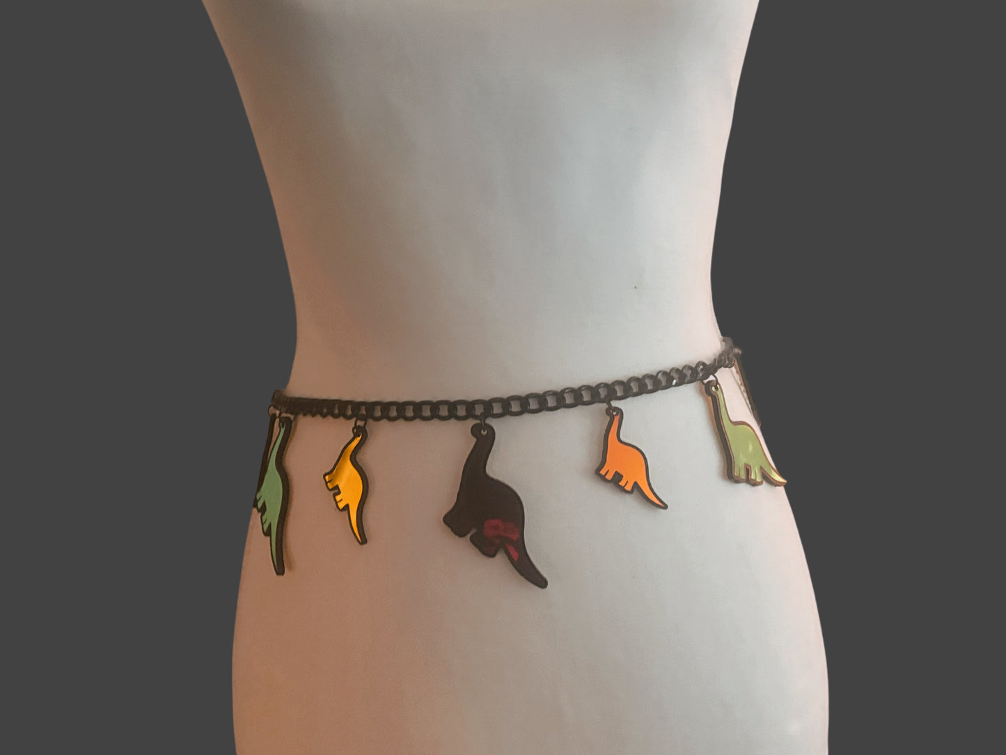 Stainless steel customizable Dino chain belt