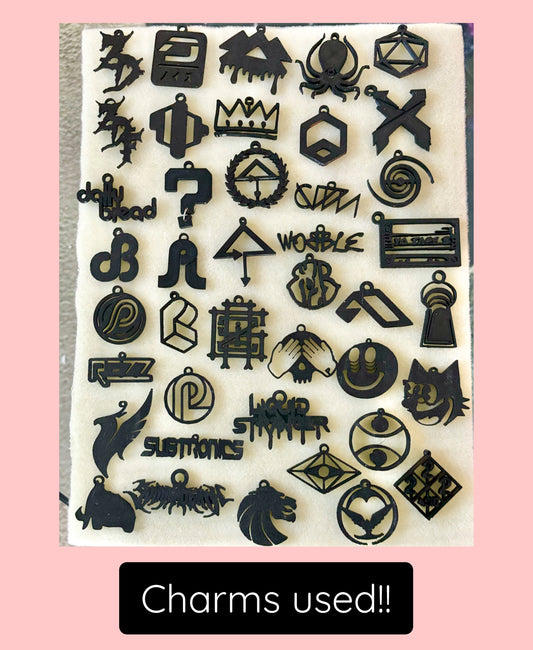 3D Printed Custom Small Charm Festival Earrings