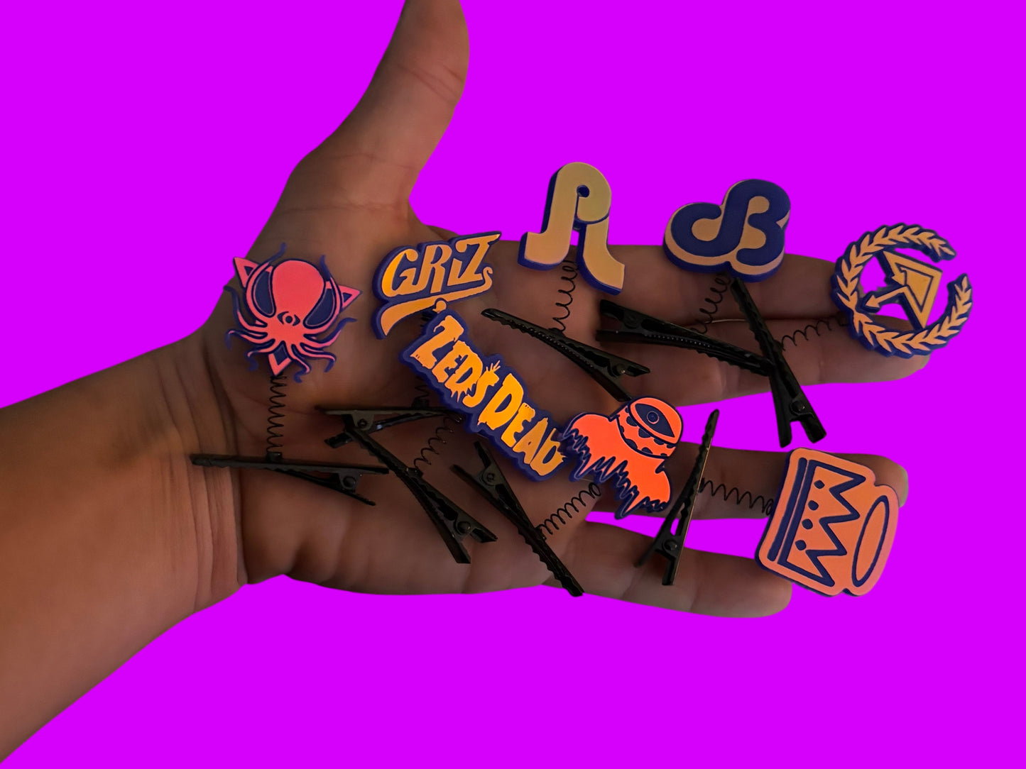 Customizable violet holographic edm sprouts