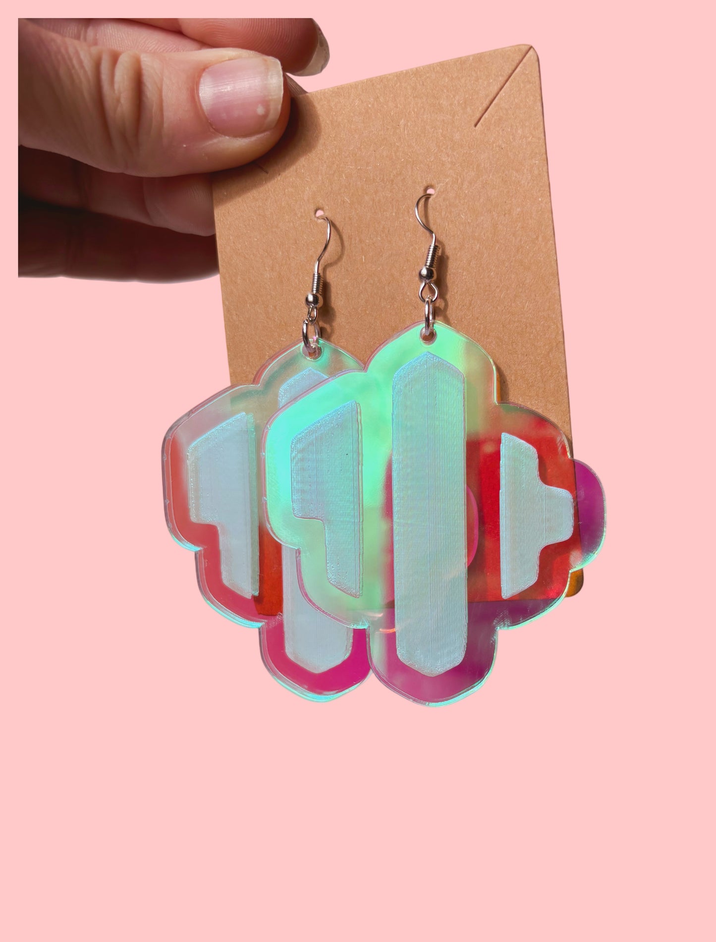 Jade customizable acrylic earrings
