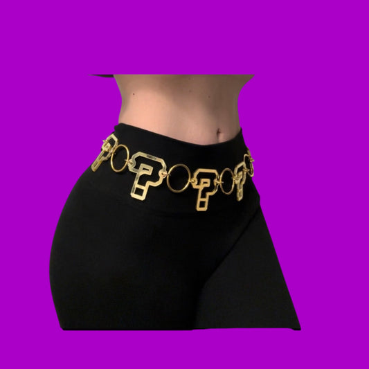 ? silver or gold mirror reflective acrylic metal ring belt