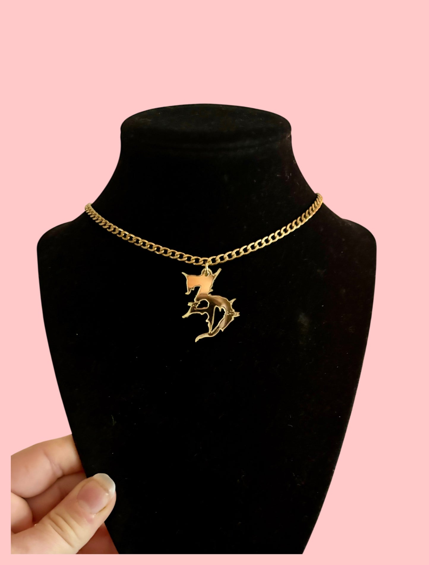 silver/gold mirror stainless steel basic unisex necklace