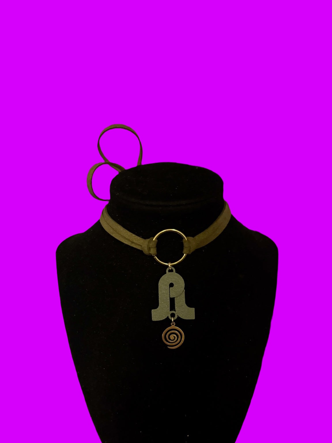 Pretty lights inspired swirl tie back chokers