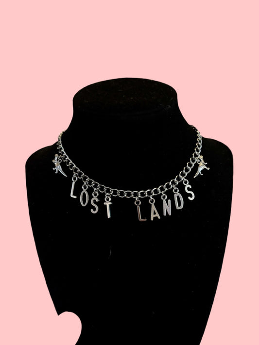 Lost Lands Dino word necklace