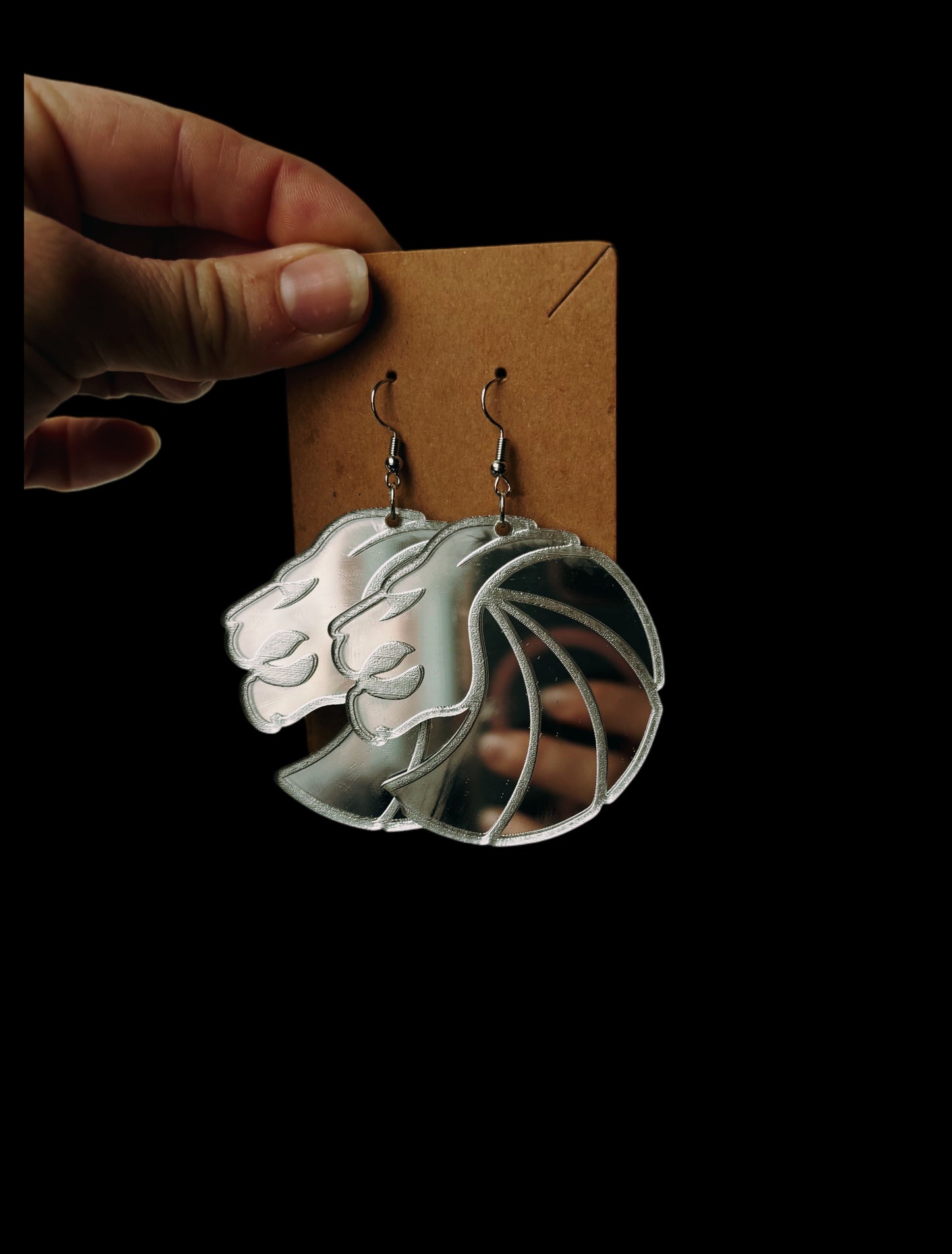 Seven lions customizable acrylic earrings