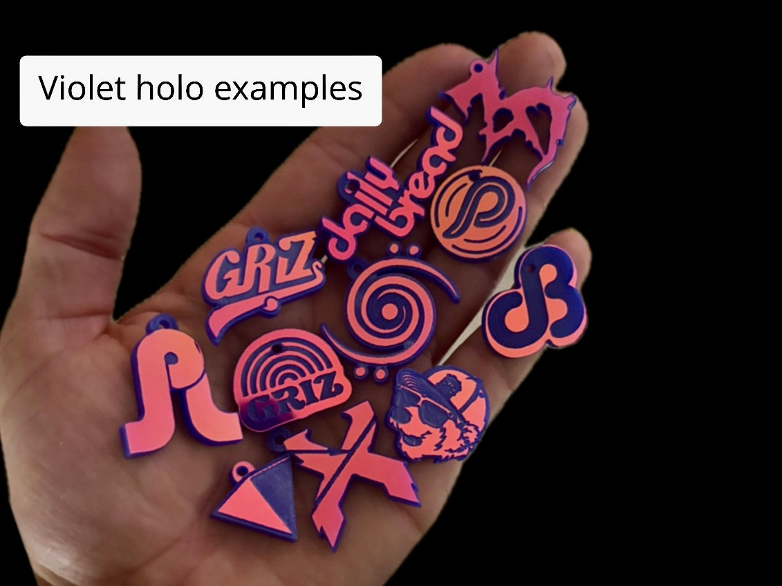 customizable mini acrylic edm kandi charms!