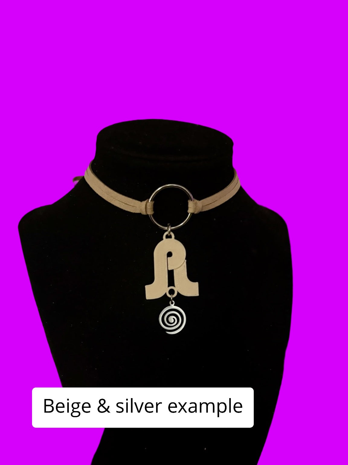 Pretty lights inspired swirl tie back chokers