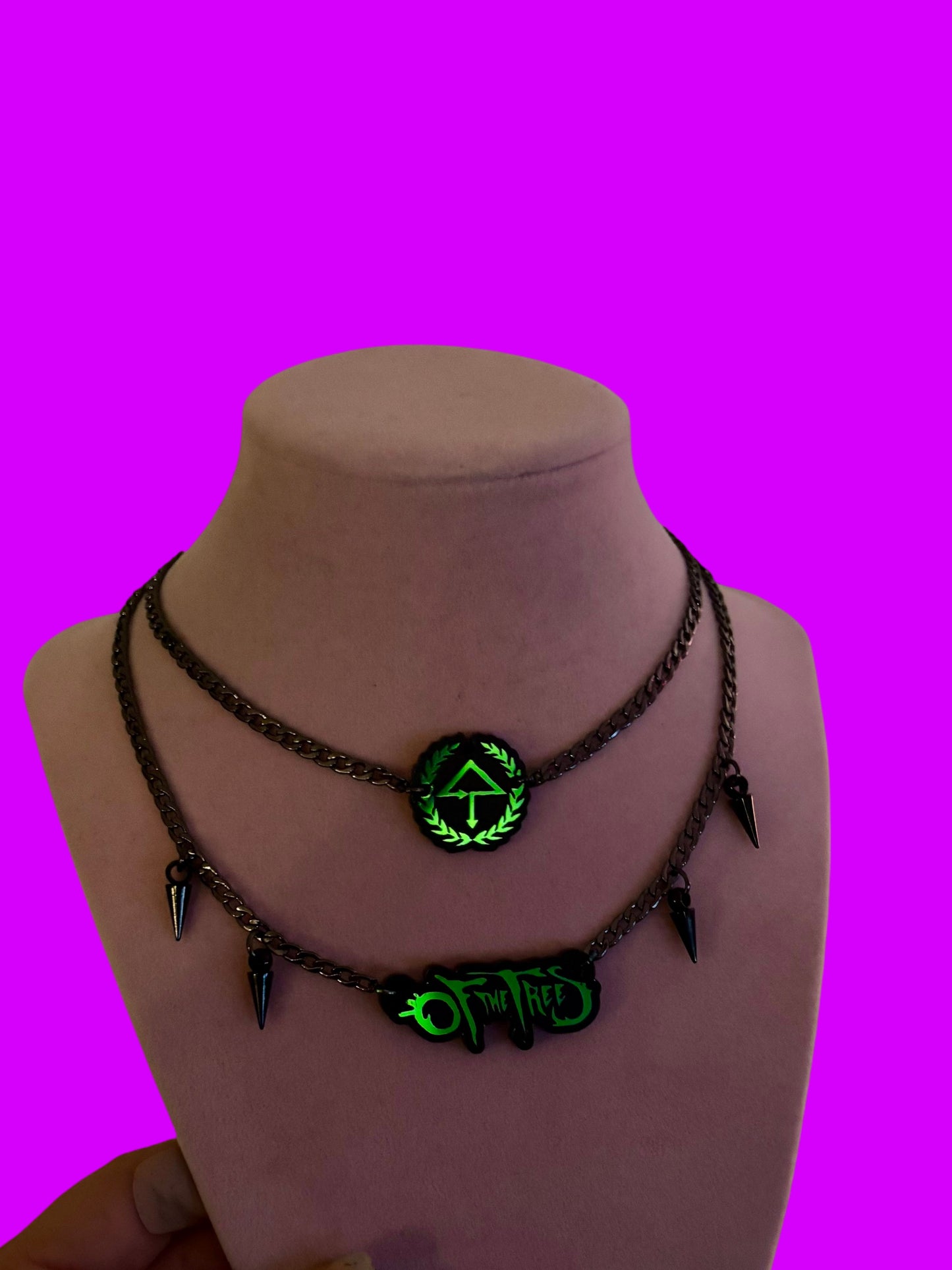 Customizable stainless steel necklace stack