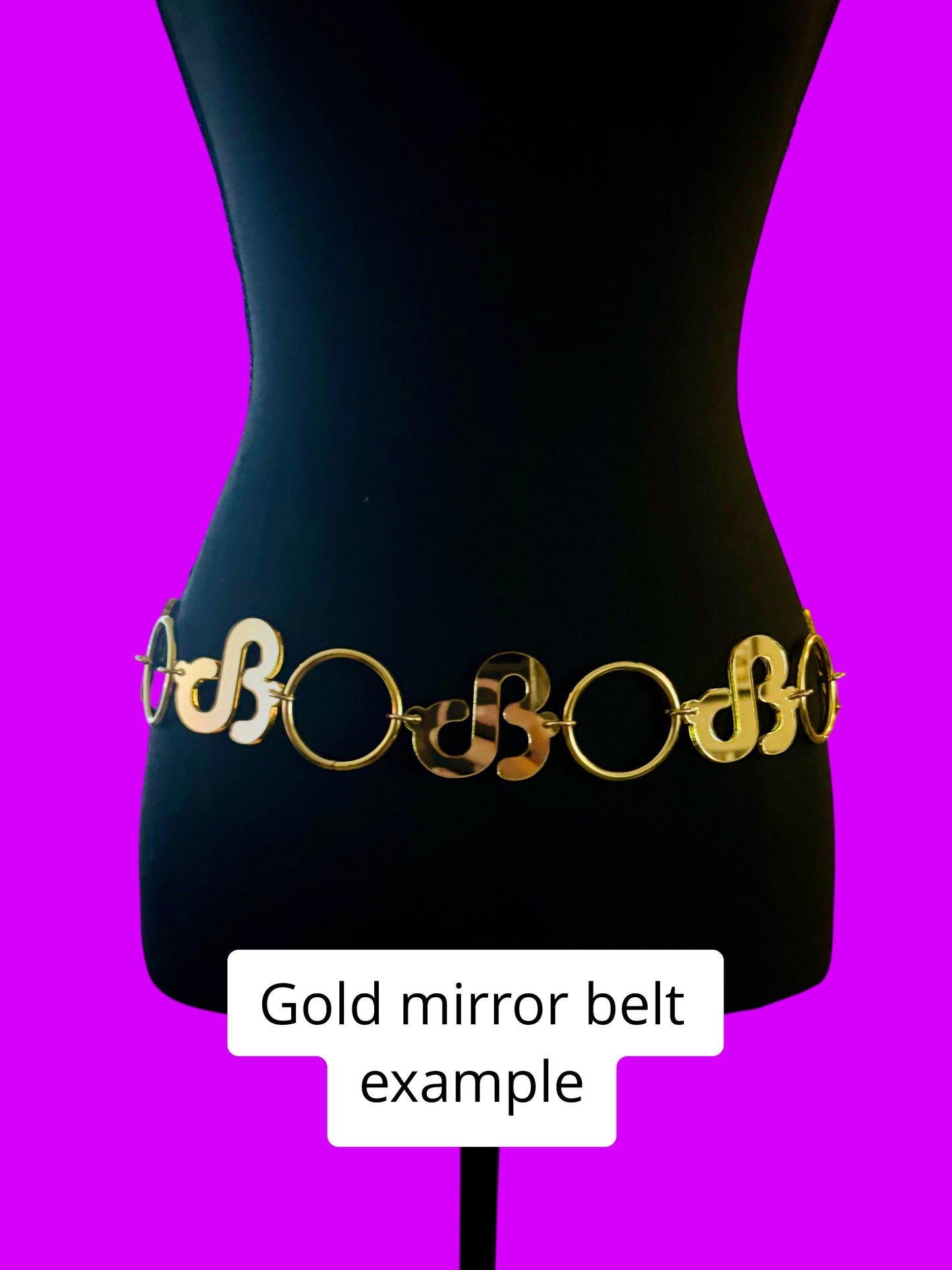 Charles the First customizable acrylic ring belt