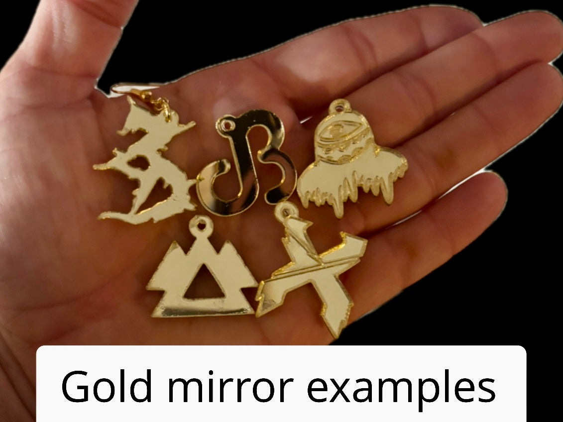 customizable mini acrylic edm kandi charms!