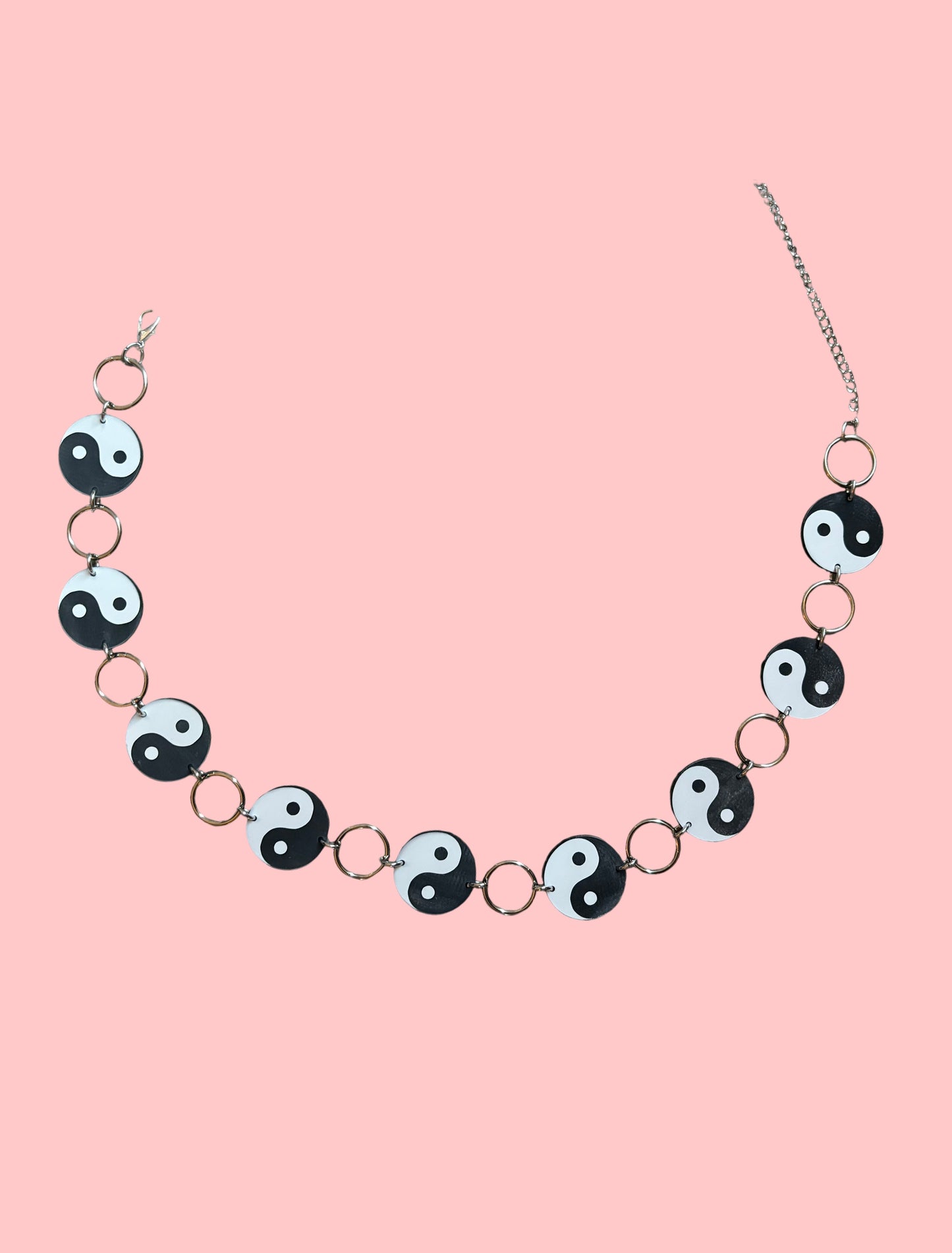 Yin yang acrylic ring belt