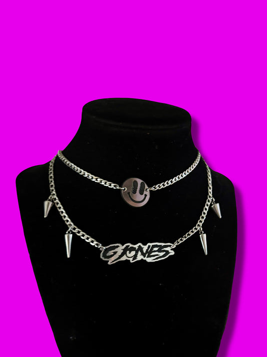G Jones inspired necklace stacks