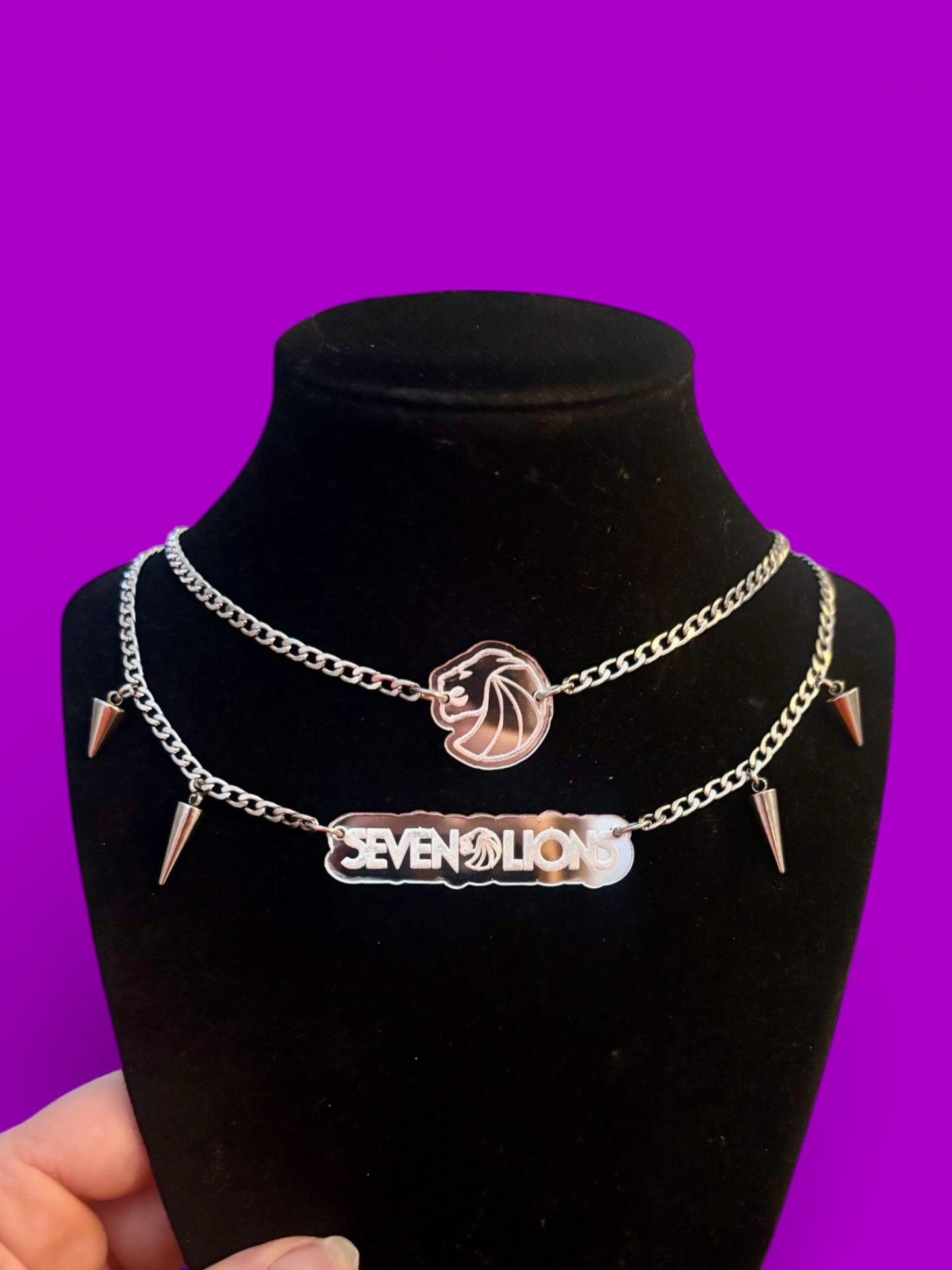 Custom stainless steel necklace stacks