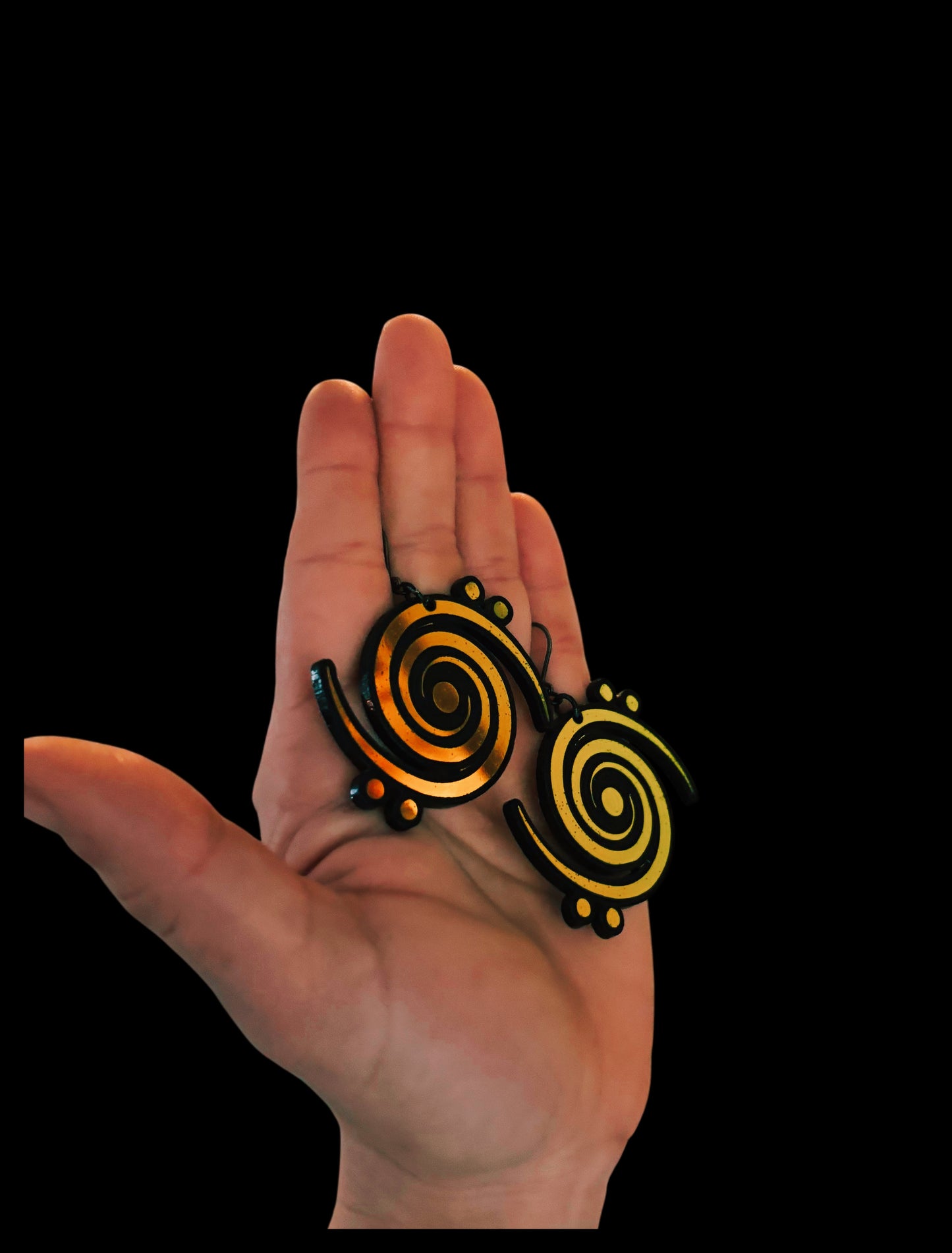 Customizable midnight holographic artist inspired acrylic earrings