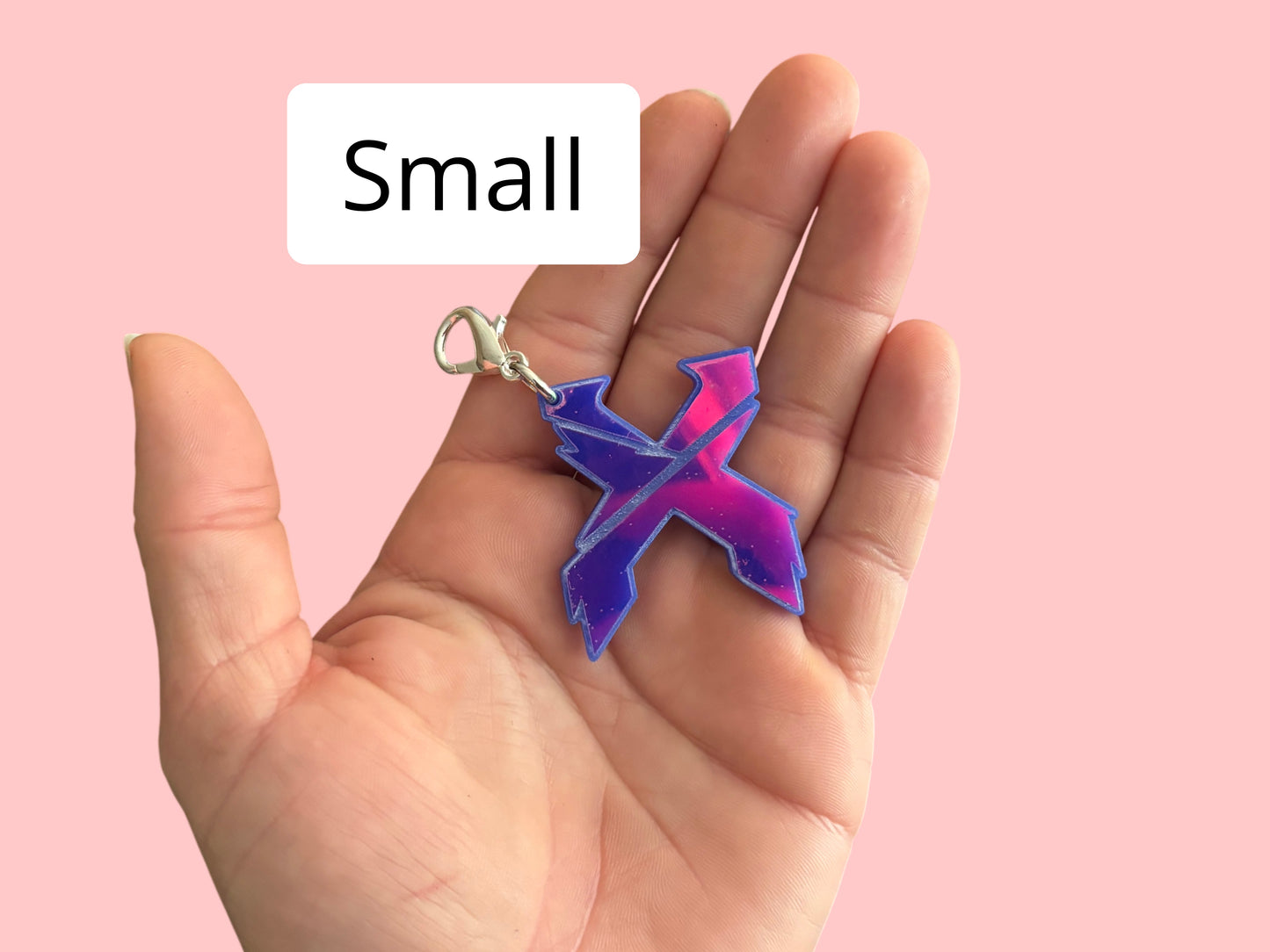 Customizable Excision inspired clip on acrylic charms