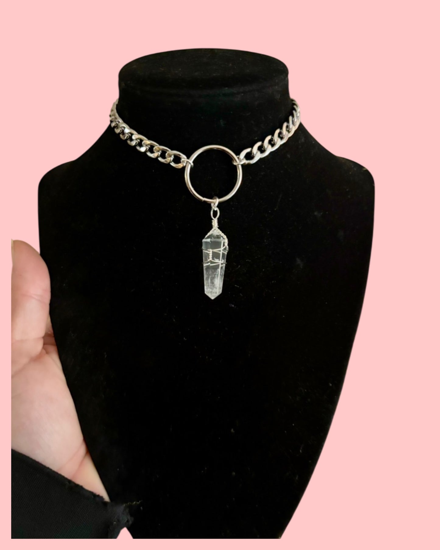 Stainless steel crystal choker
