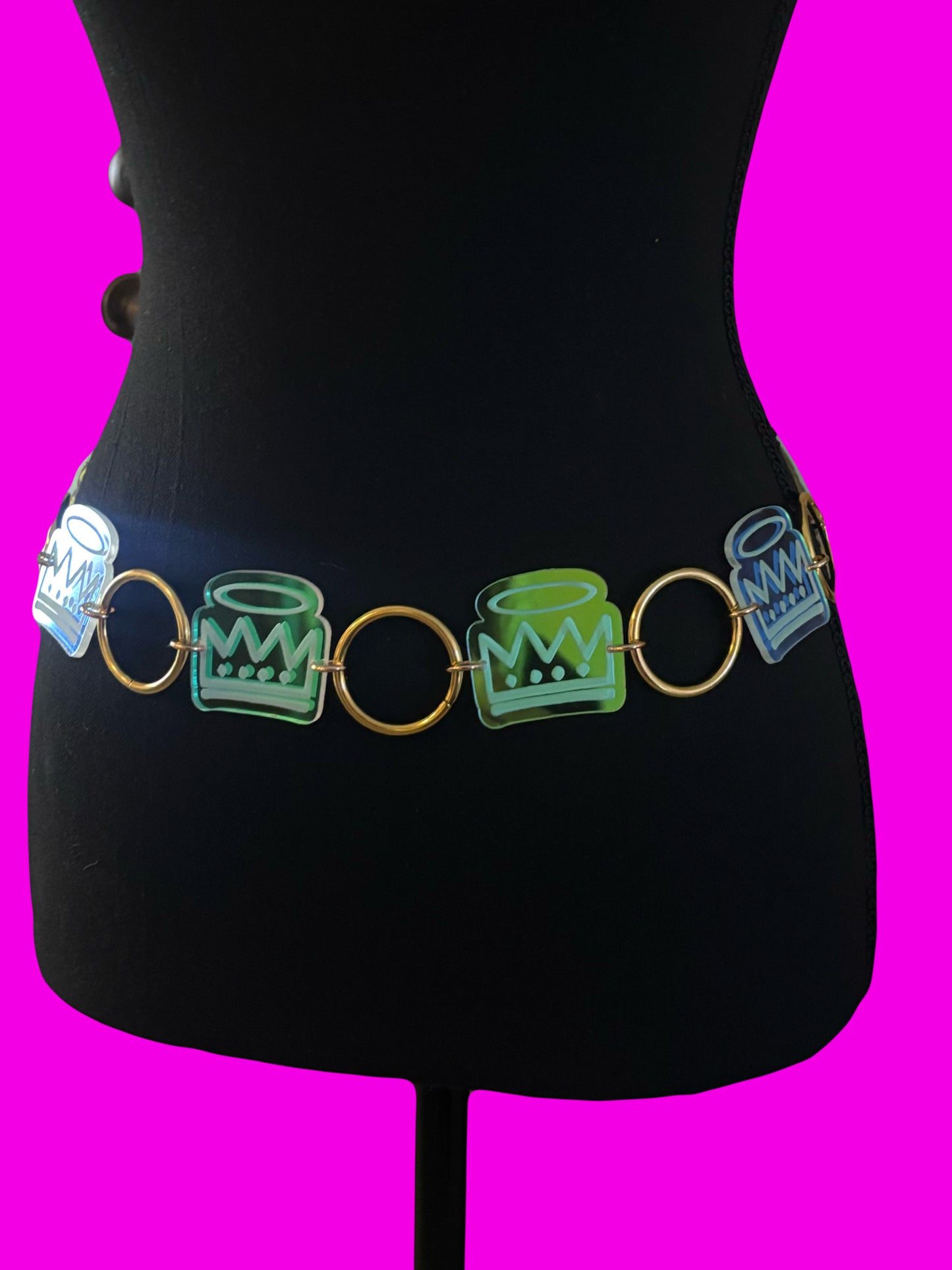 Charles the First customizable acrylic ring belt