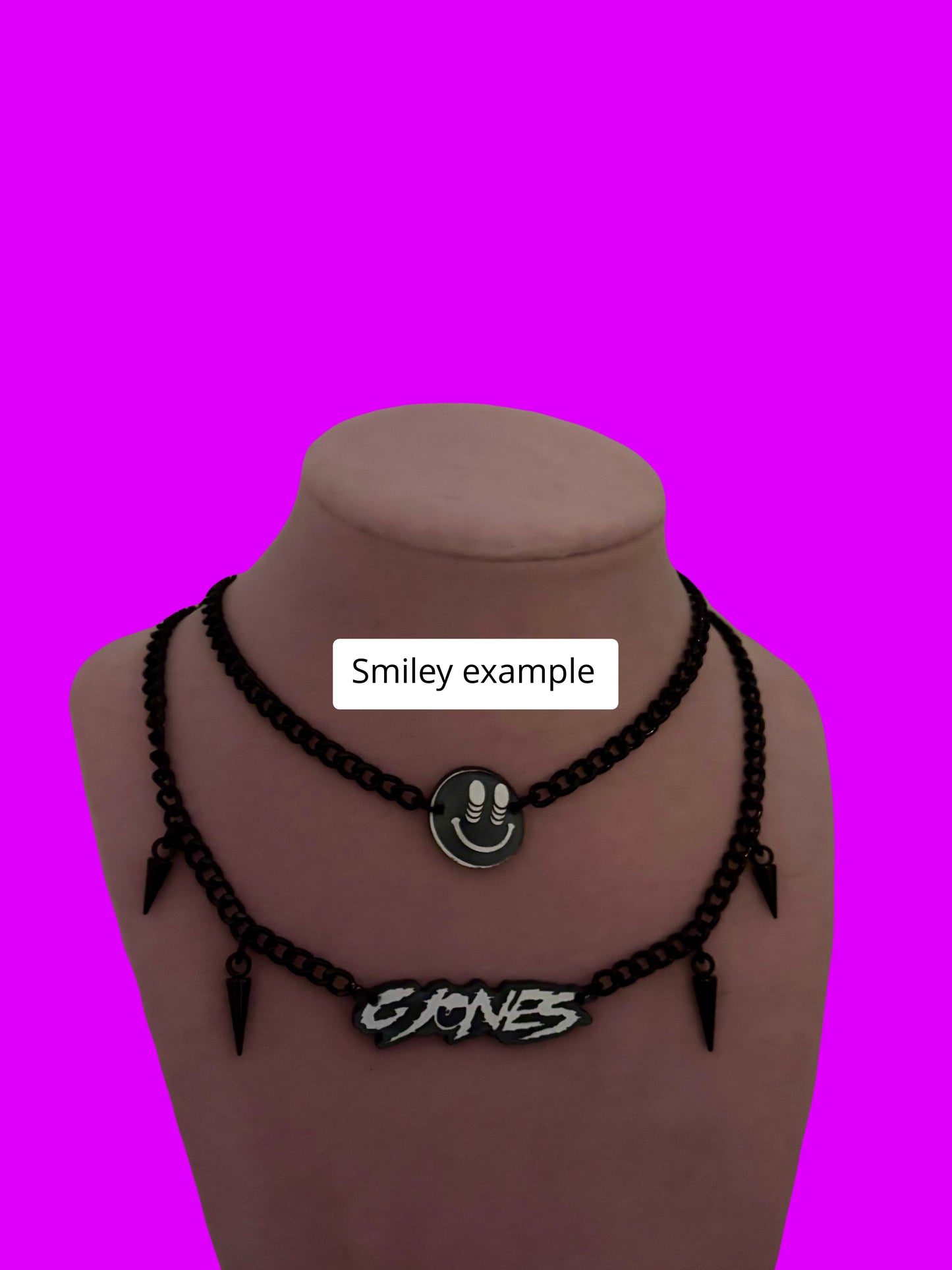 G Jones inspired necklace stacks