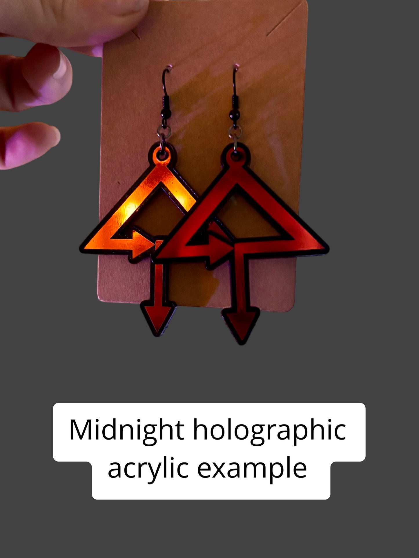 Charles customizable acrylic earrings