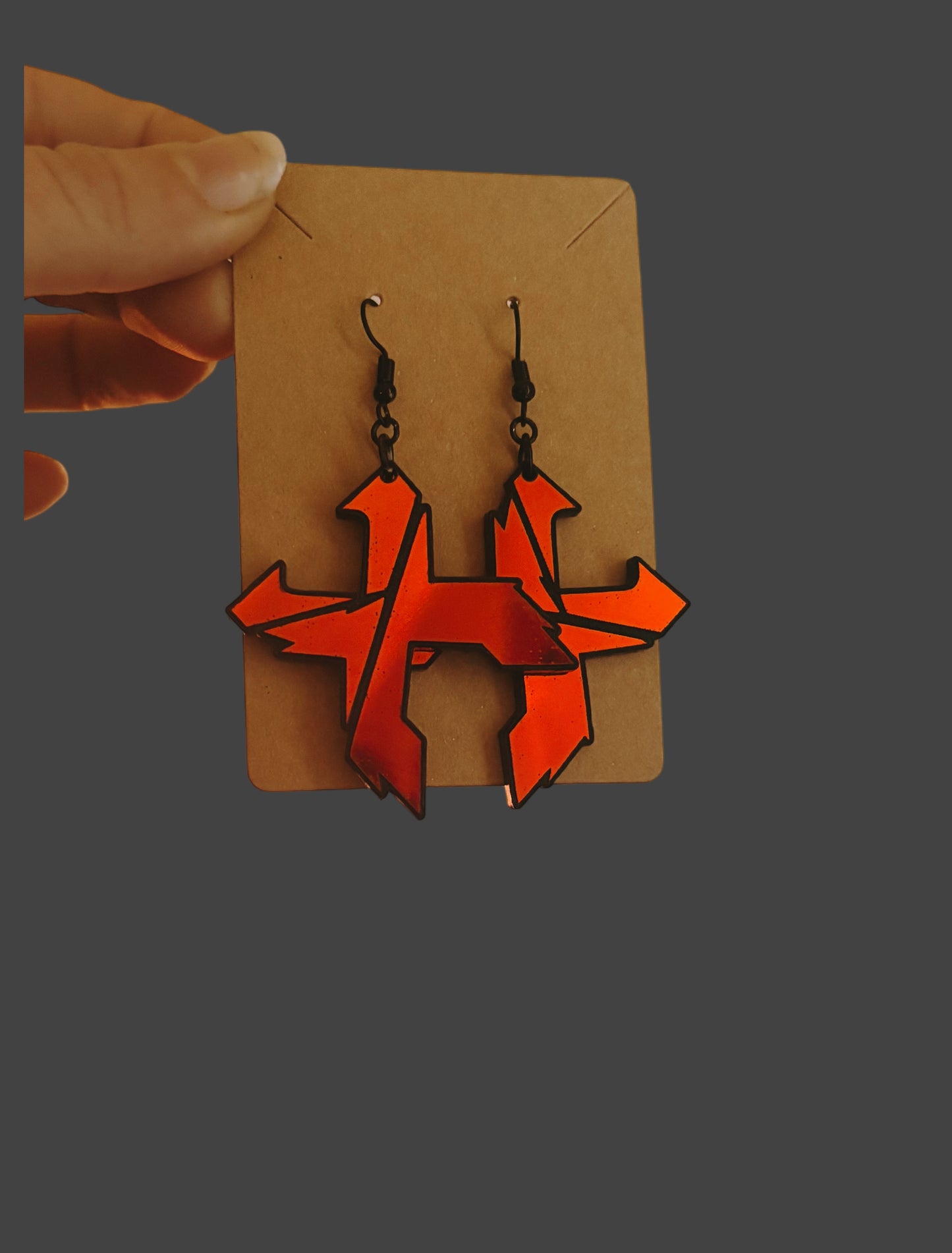 X customizable acrylic earrings