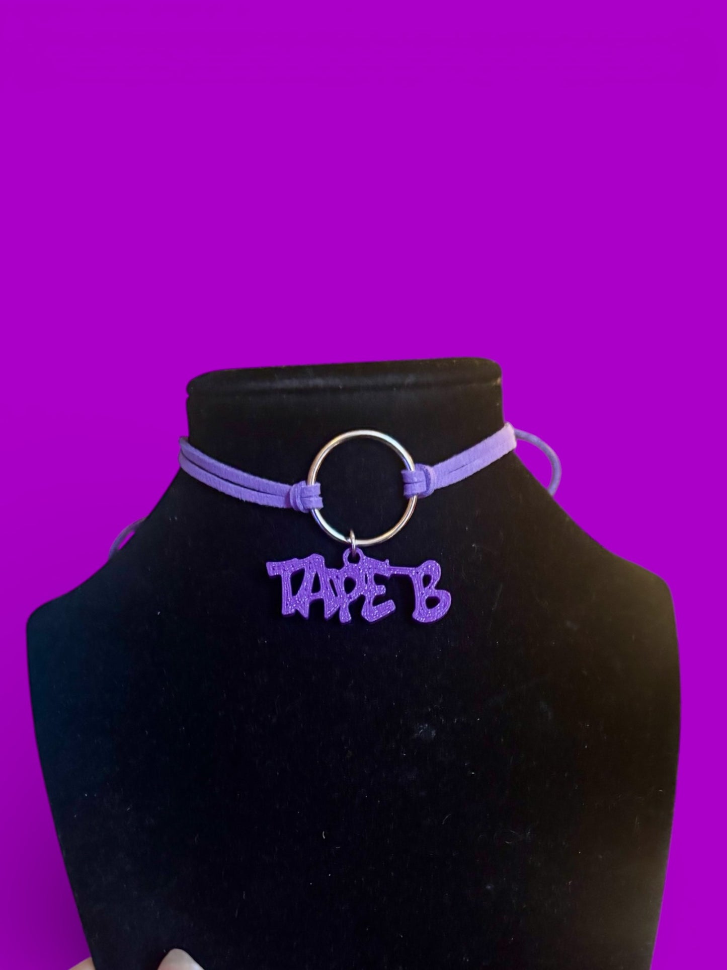 Customizable TAPE B inspired tie back choker