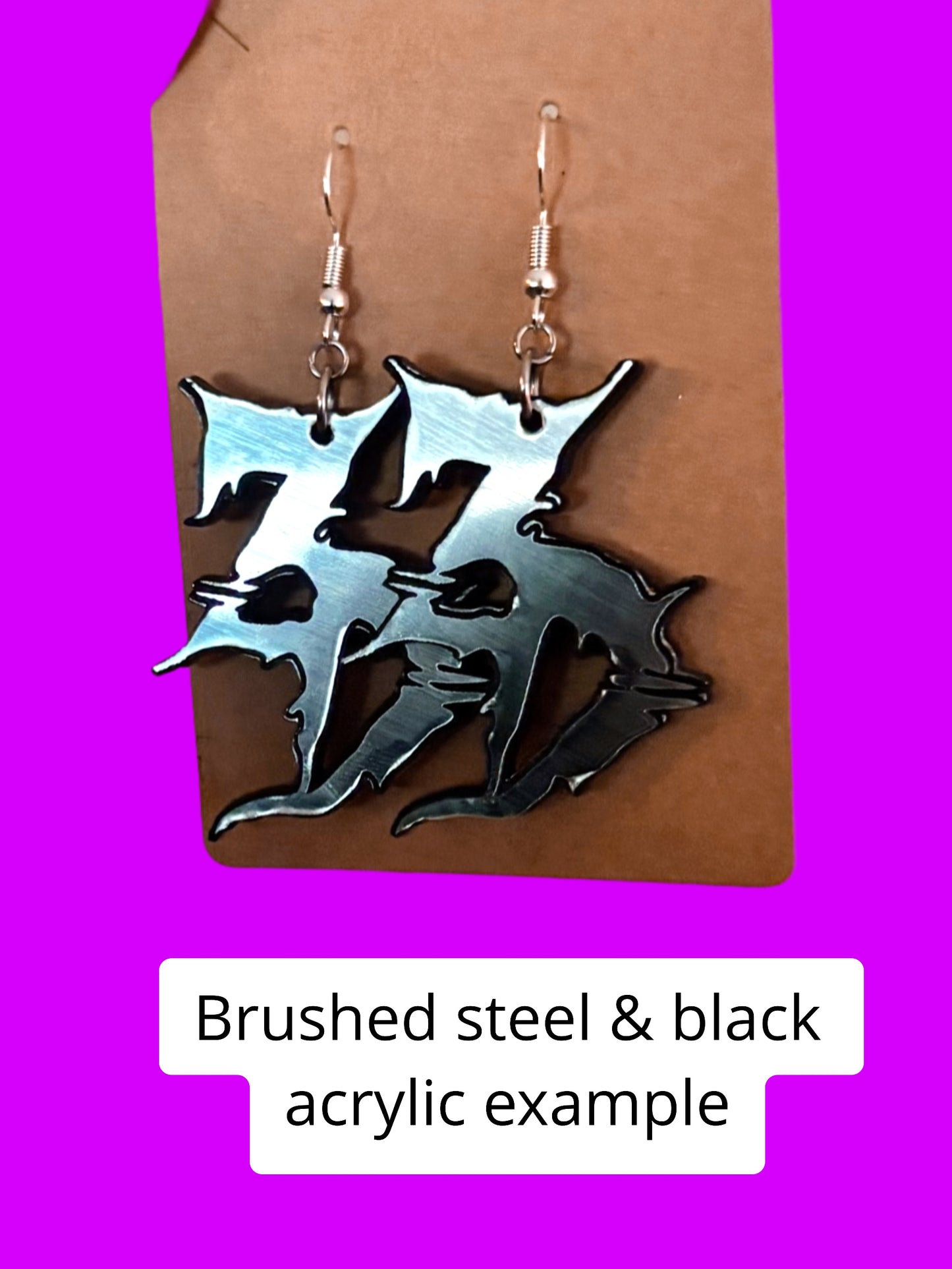 Charles customizable acrylic earrings