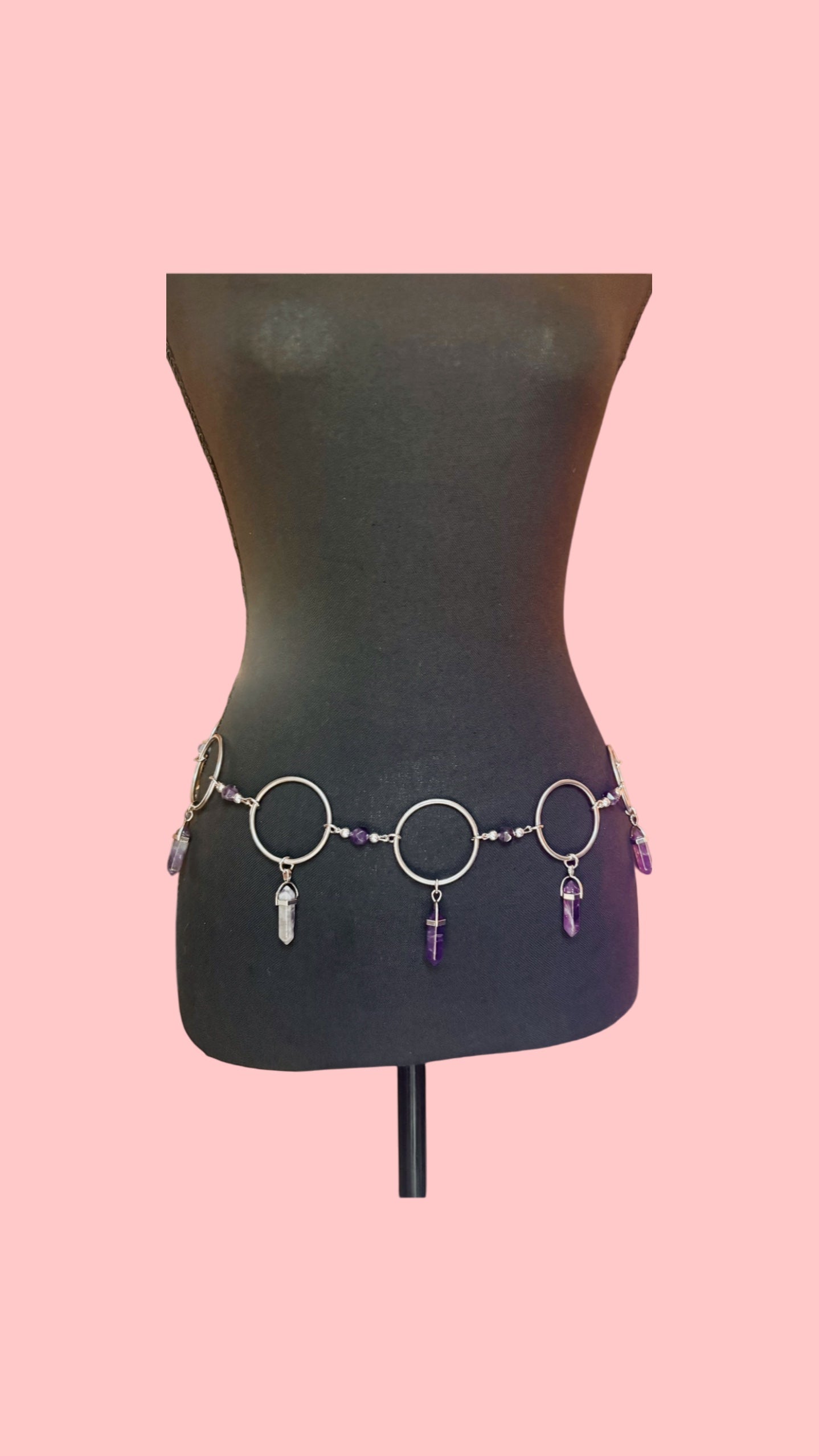 Customizable beaded crystal belts