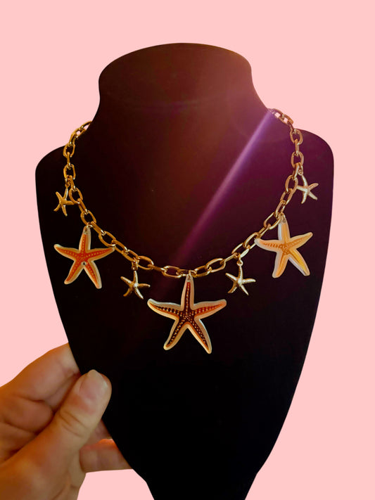 Mermaid charm necklace