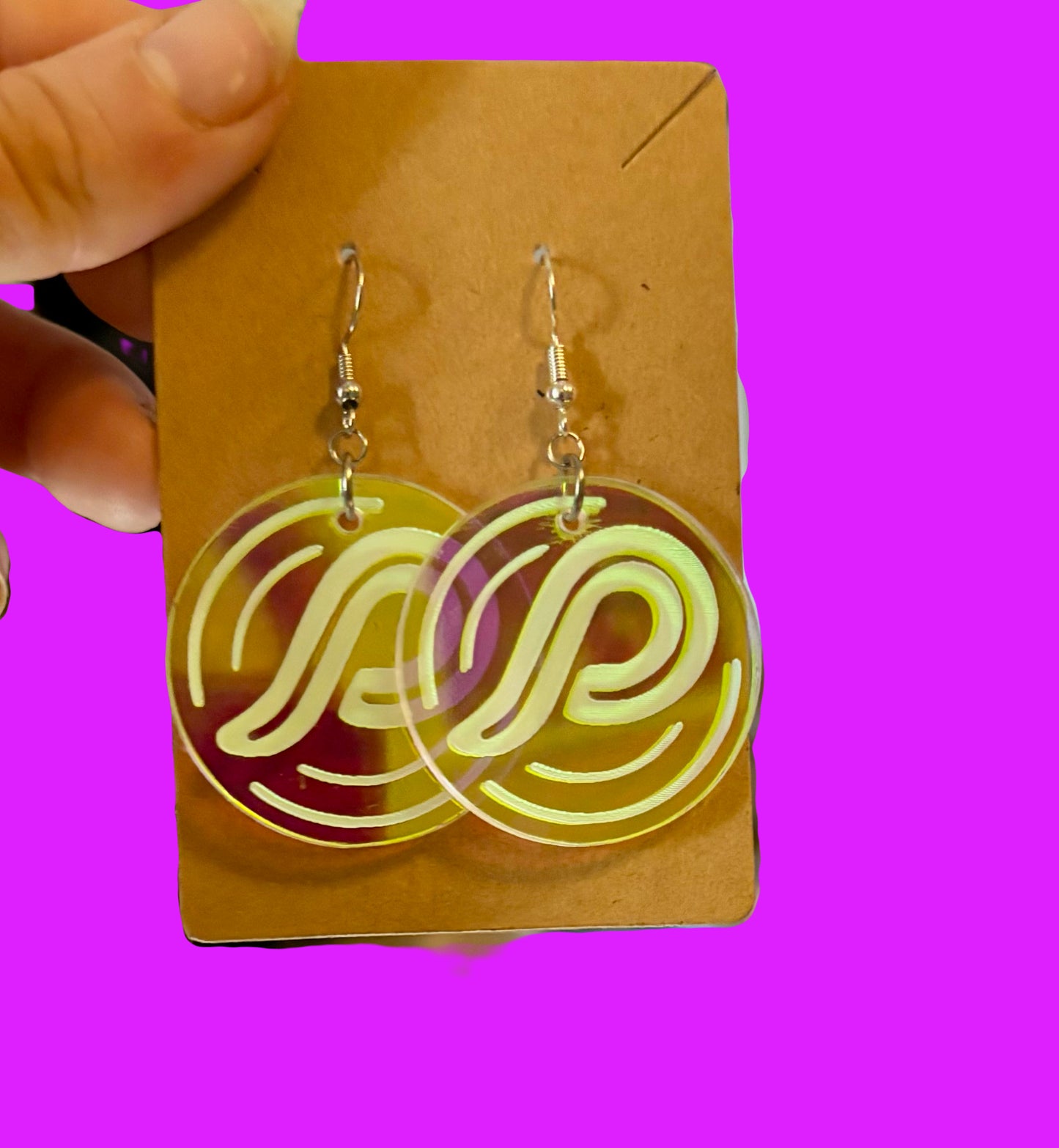 Philos customizable acrylic earrings