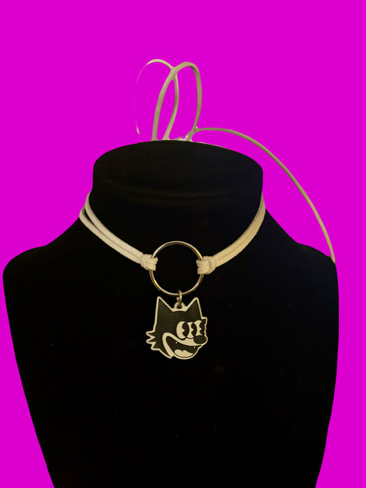 G Jones inspired tie back chokers