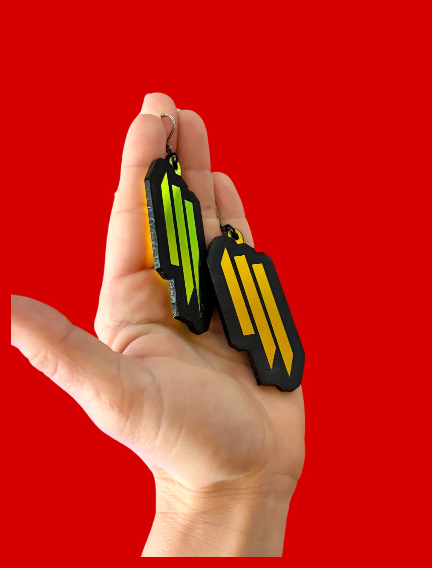 Skrill customizable acrylic earrings